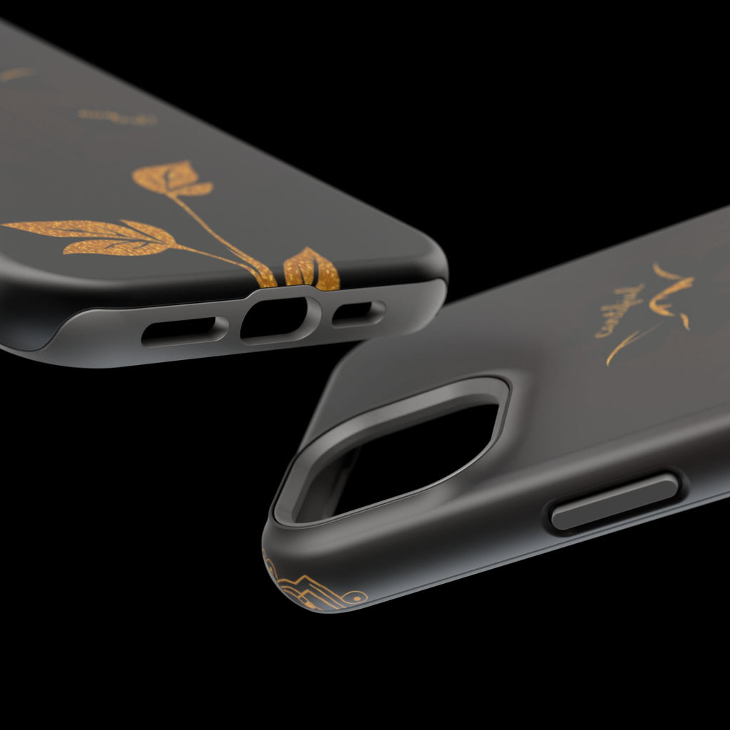 iPhone Earthy Floral Silhouette Design Slim Everyday Designer Case · iPhone Case
