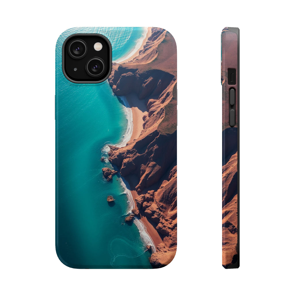 iPhone Shoreline Aerial Abstract Geometric Slim iPhone Everyday · iPhone Case