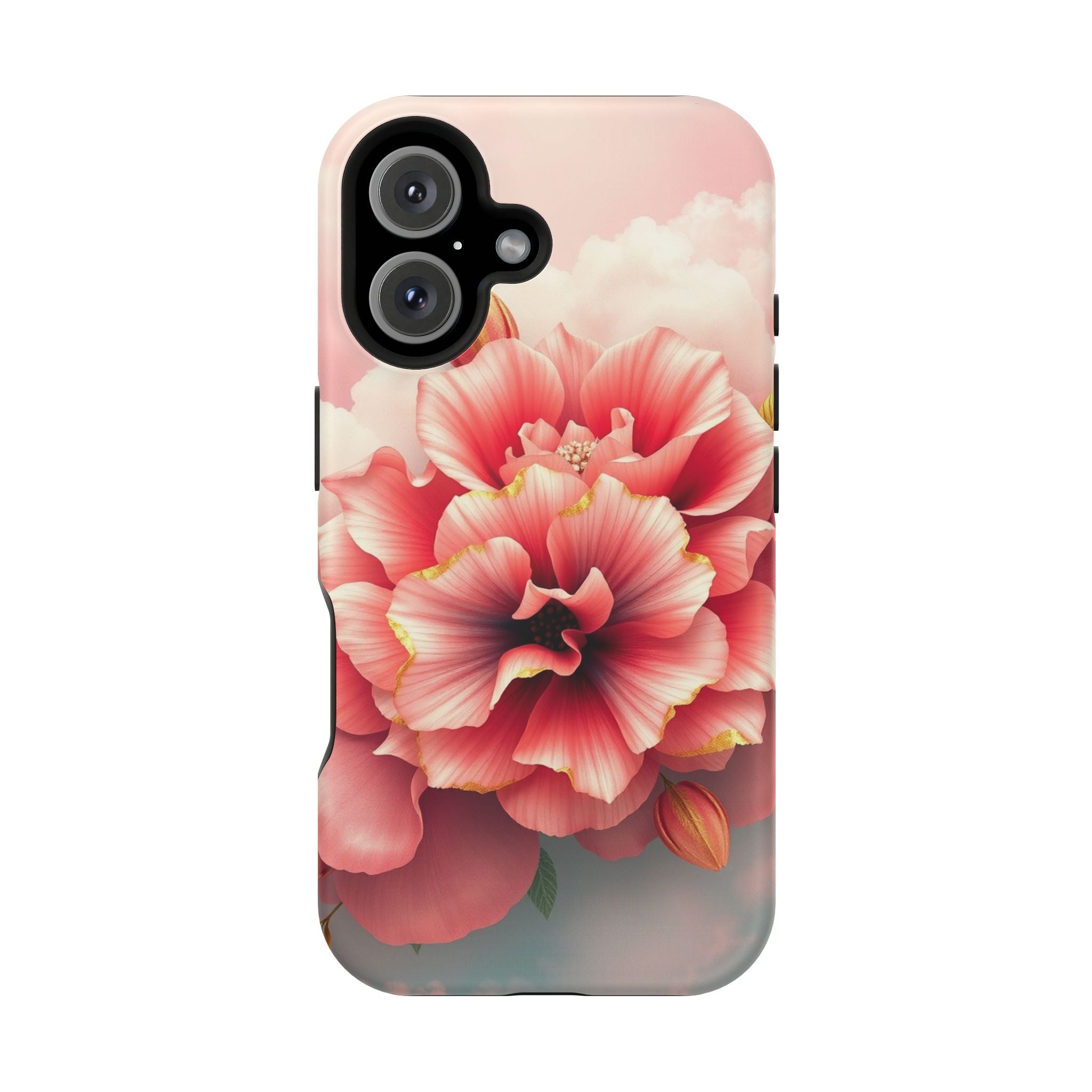 iPhone Pastel Floral Cloud Gold Foil Luxury Slim iPhone Everyday · iPhone Case