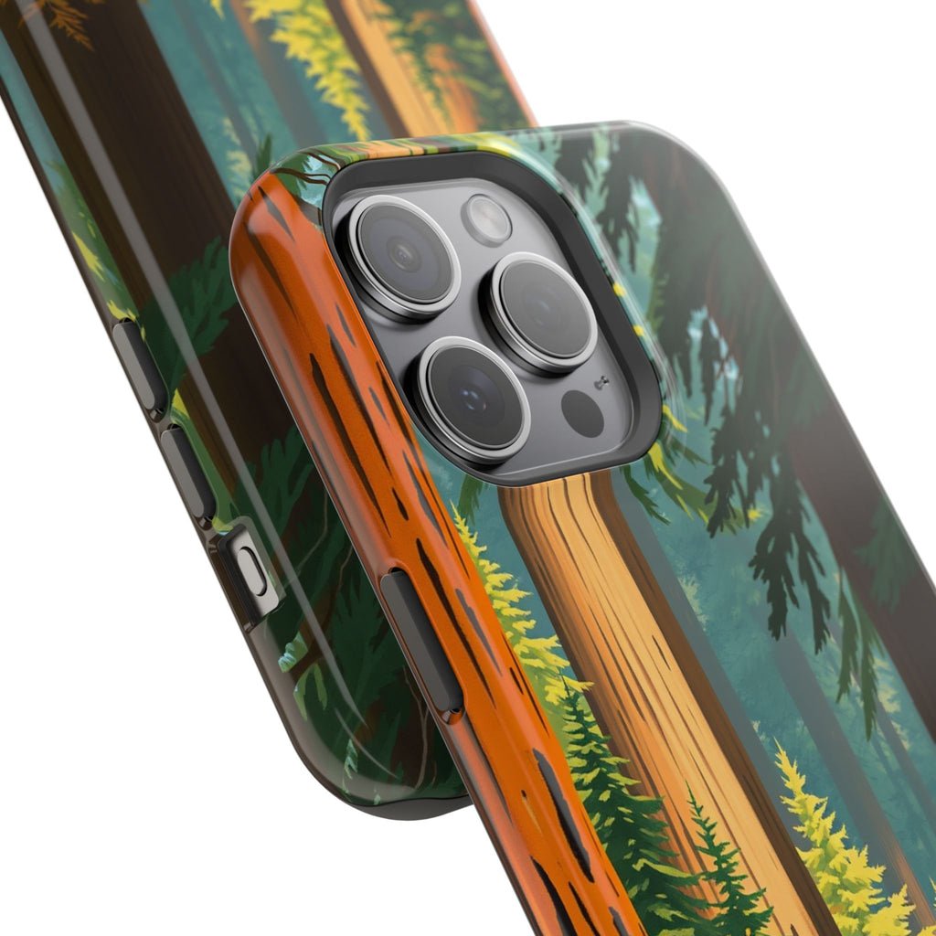 iPhone Redwood Forest Oil Painting Impressionist Clean iPhone Minimal · iPhone C