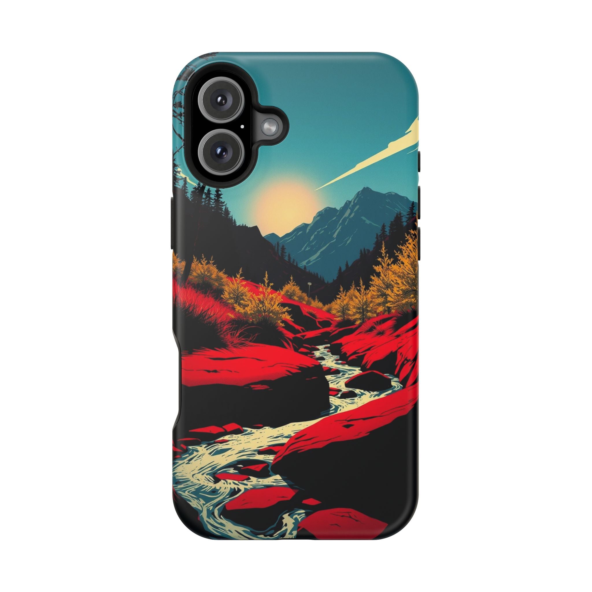 iPhone Earthy Spring Creek Design Bold Modern Everyday Snap Case · iPhone Case