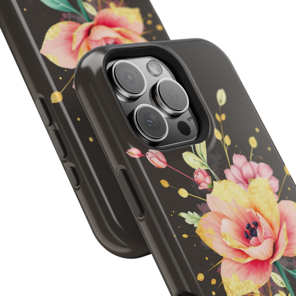 iPhone Earthy Floral Watercolor Splash Design Clean iPhone 14 Minimal · iPhone C