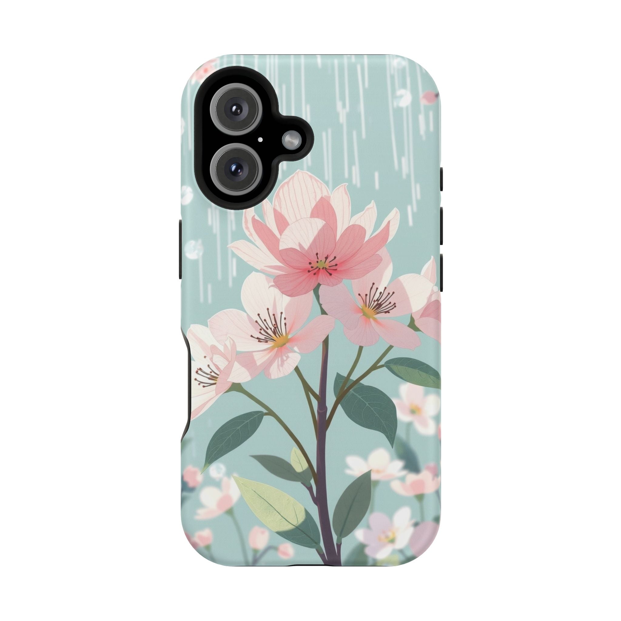 iPhone Mint And Blush Spring Shower Bloom Slim iPhone Everyday Designer · iPhone
