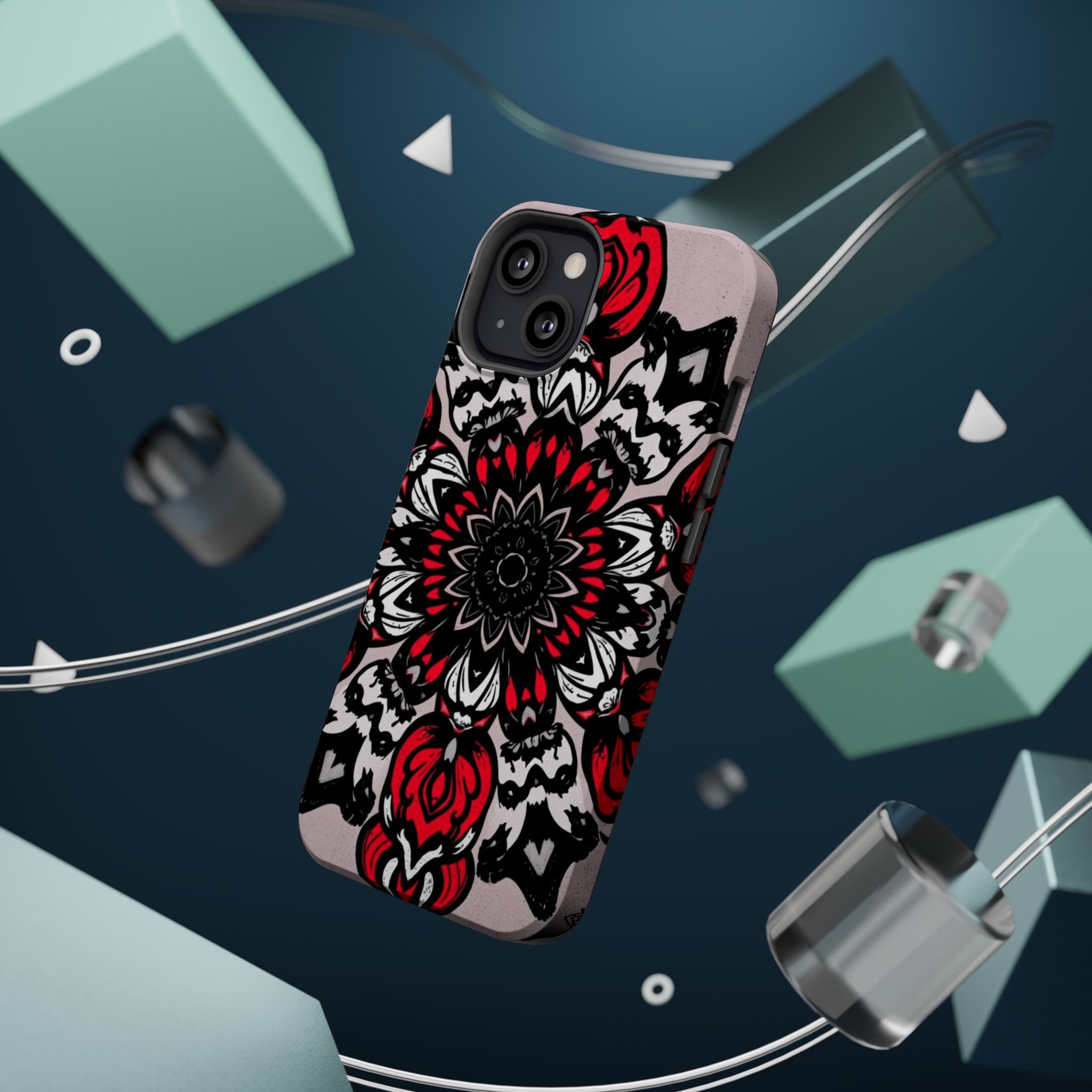 iPhone Floral Mandala Bold Art Slim Everyday Designer Case · iPhone Case