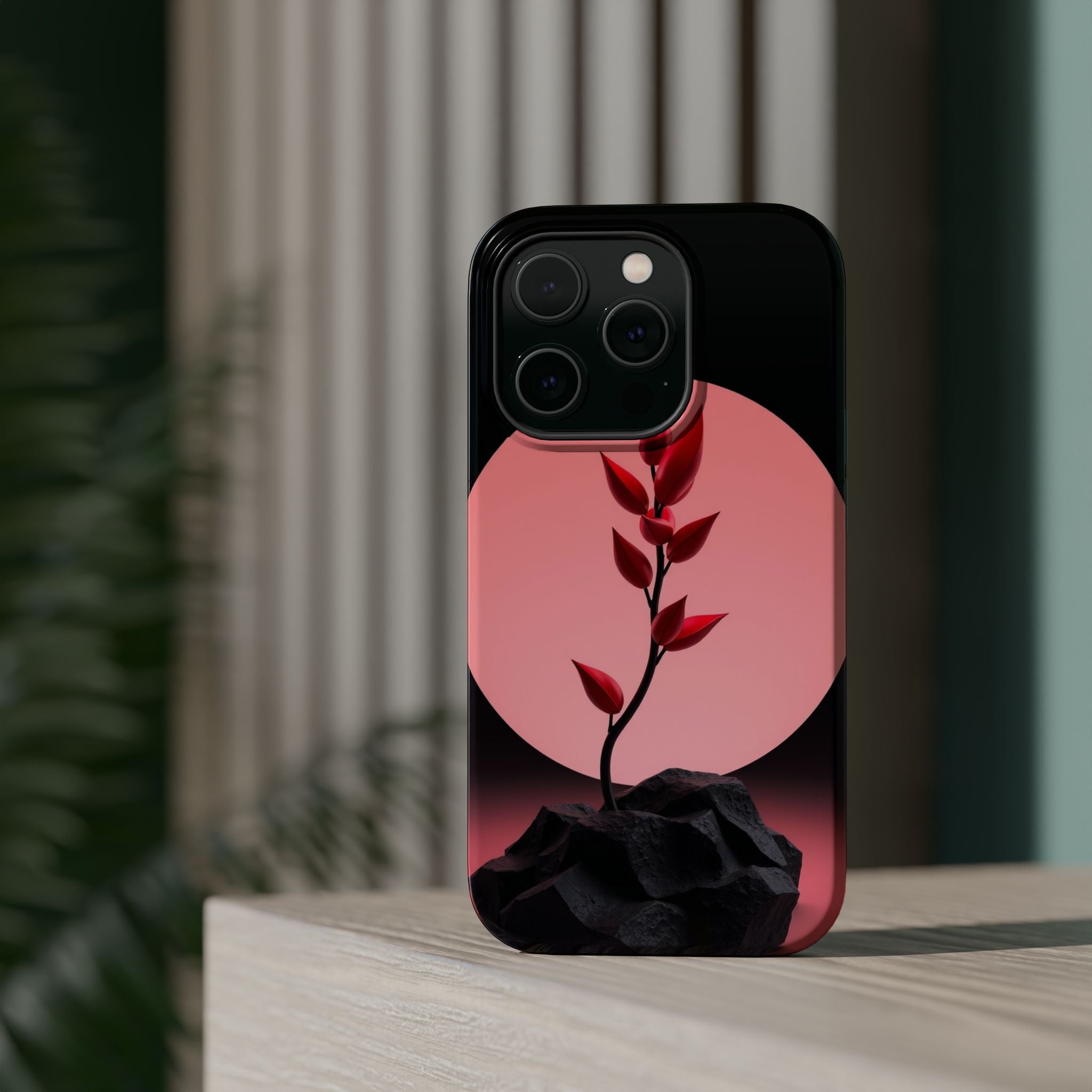 iPhone Serene Minimalist Stem Design Slim Everyday Designer Case · iPhone Case