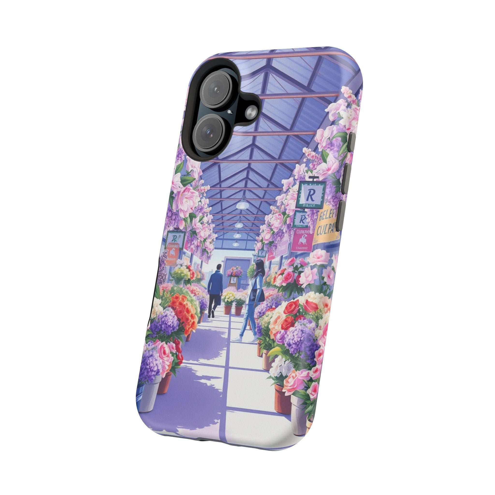iPhone Flower Market Cinematic Art Clean Minimal Snap Cas Slim Snap Case · iPhon