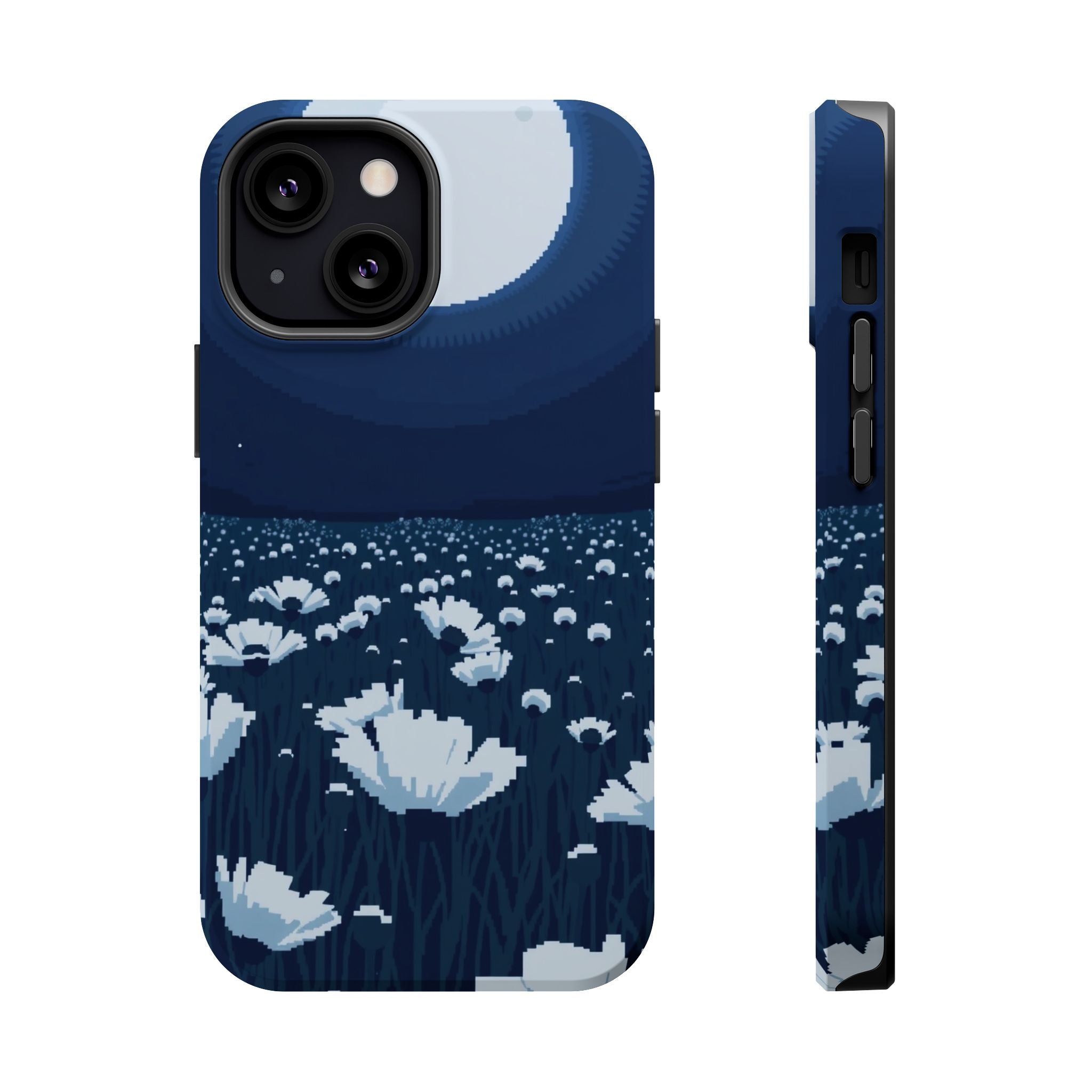 iPhone Poppy Field Pixel Art -Bit Bold Modern Everyday Snap Case · iPhone Case