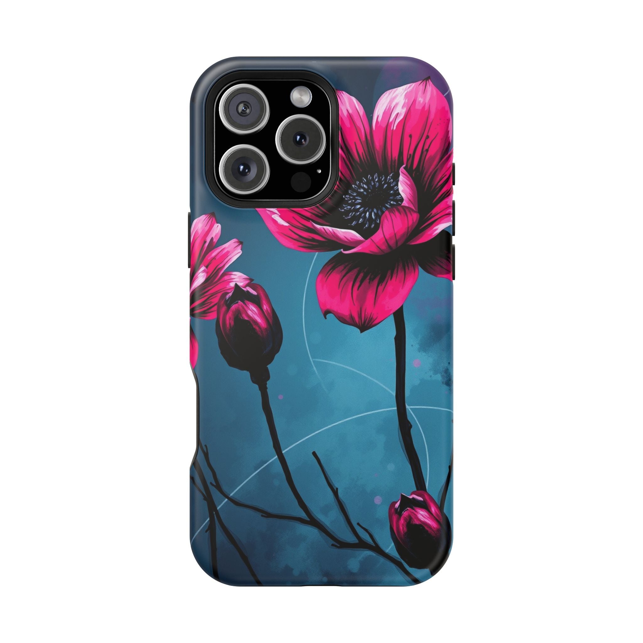 iPhone Floral Ink Wash Bold Art Slim Everyday Designer Case · iPhone Case