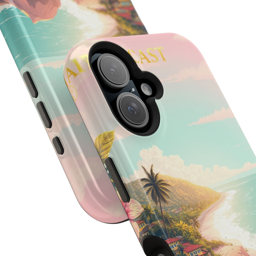iPhone Mint And Blush Hibiscus Coast Slim Everyday iPhone 14 Designer · iPhone C
