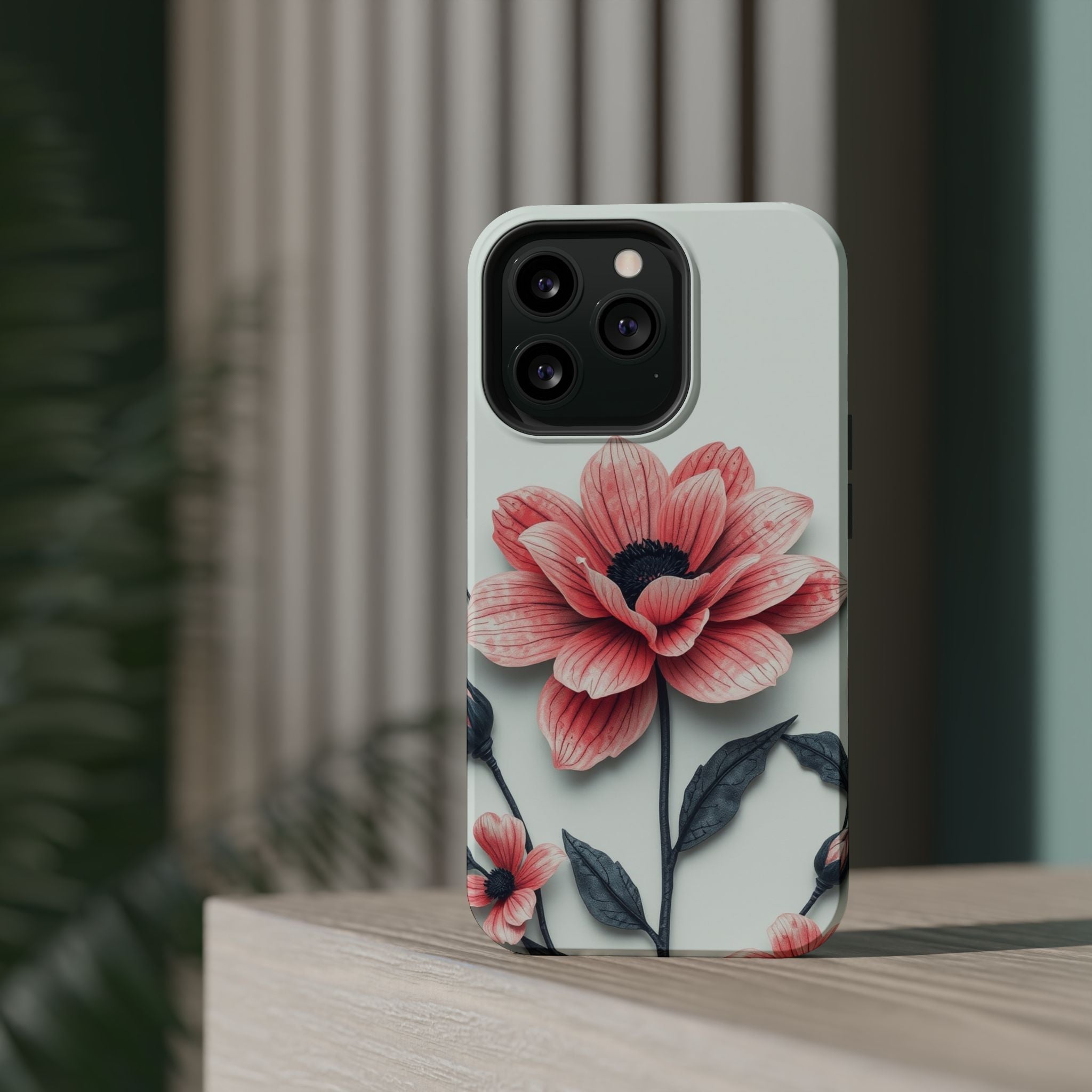 iPhone Dreamy Floral Ink Wash Design Slim Everyday iPhone 12 Designer · iPhone C