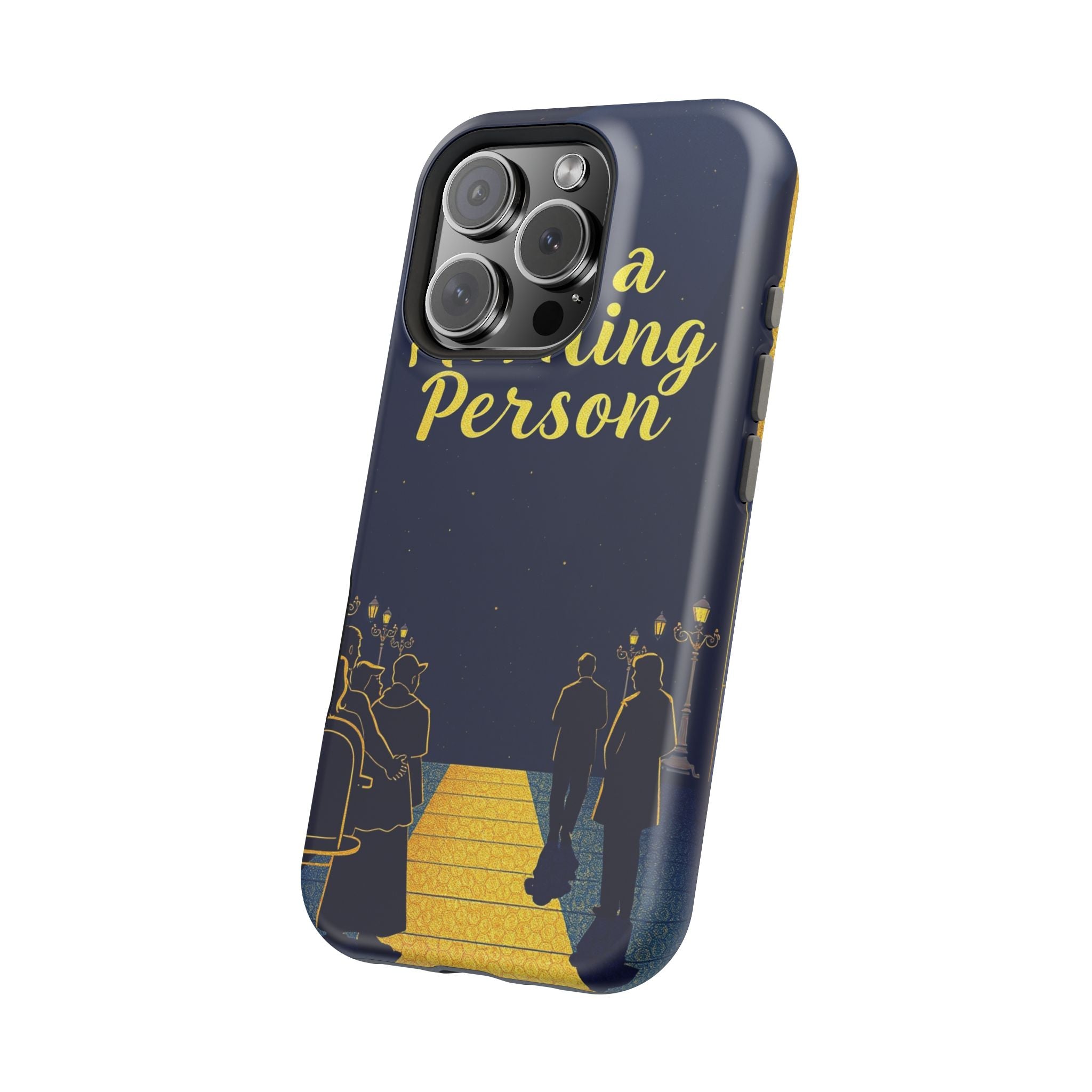 iPhone Midnight Blue And Silver Not a Morning Person Slim Snap Case · iPhone Cas