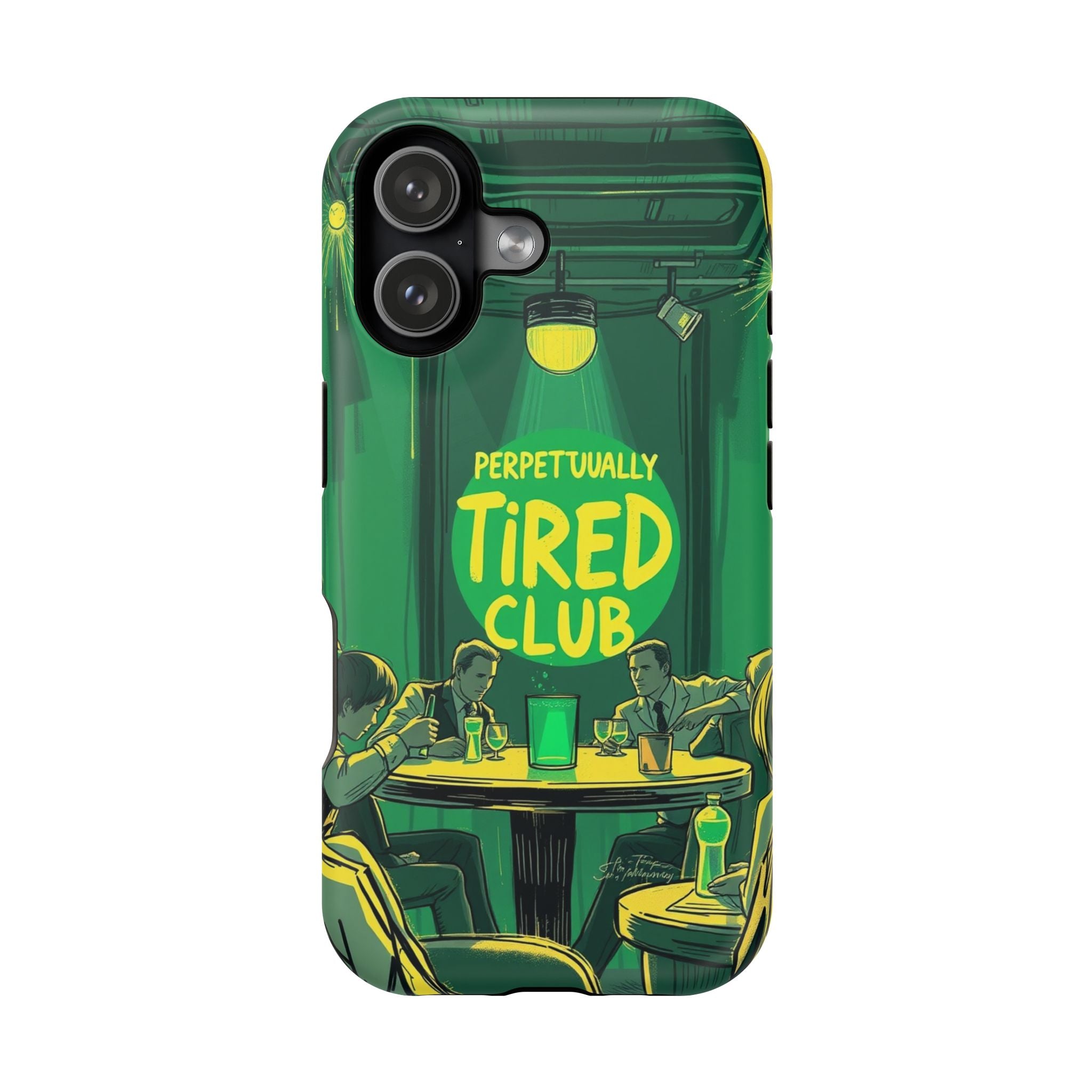 iPhone Radiant Perpetually Tired Club Design Slim Everyday Designer Case · iPhon
