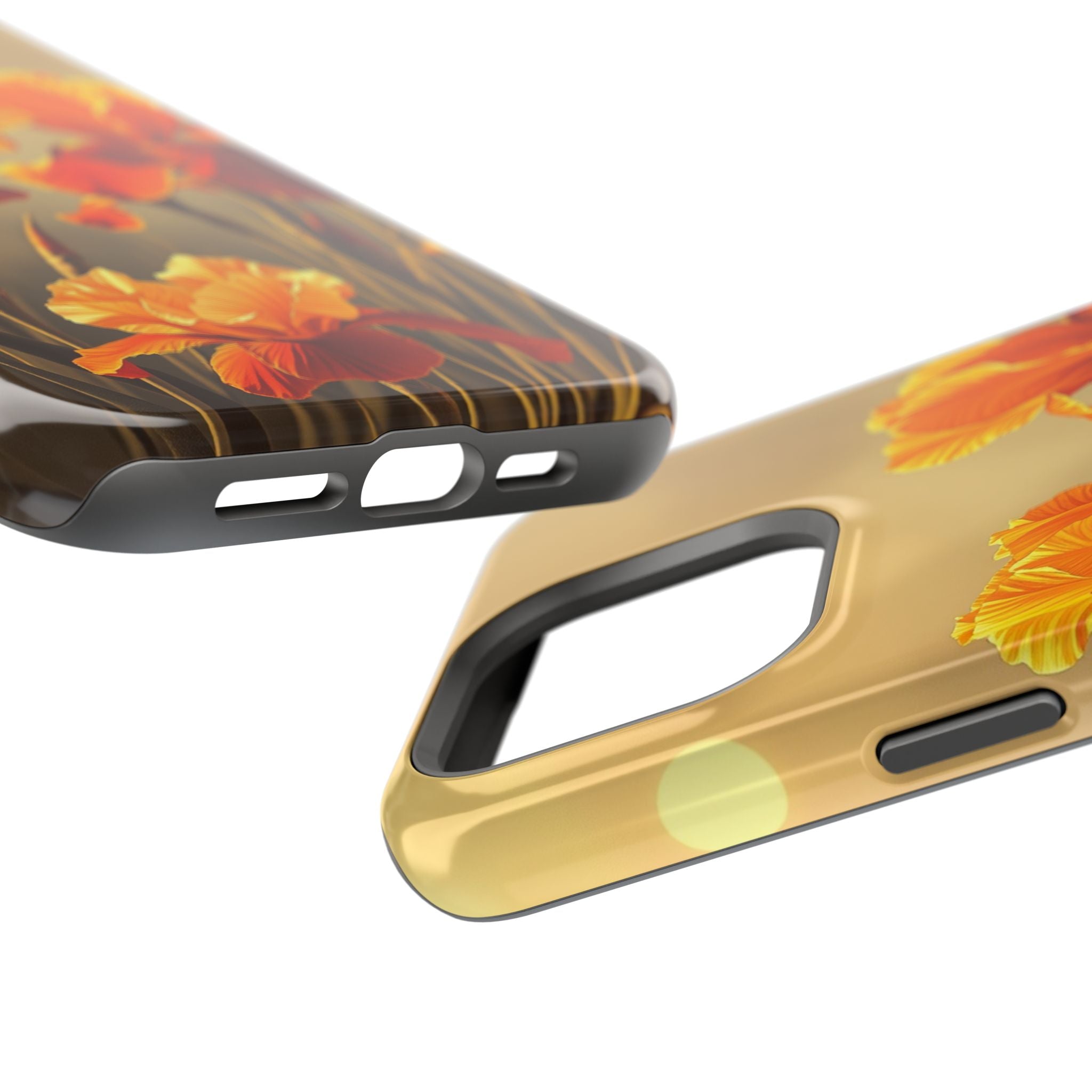 iPhone Iris Garden Gold Foil Luxury Slim Everyday Designer Case · iPhone Case