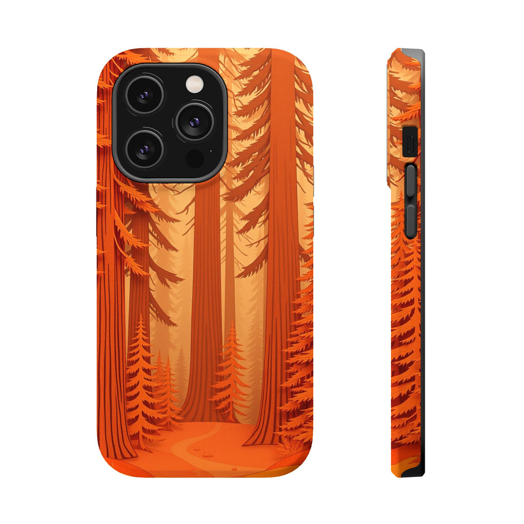 iPhone Redwood Forest Paper Cut Art Slim Everyday Designer Case · iPhone Case