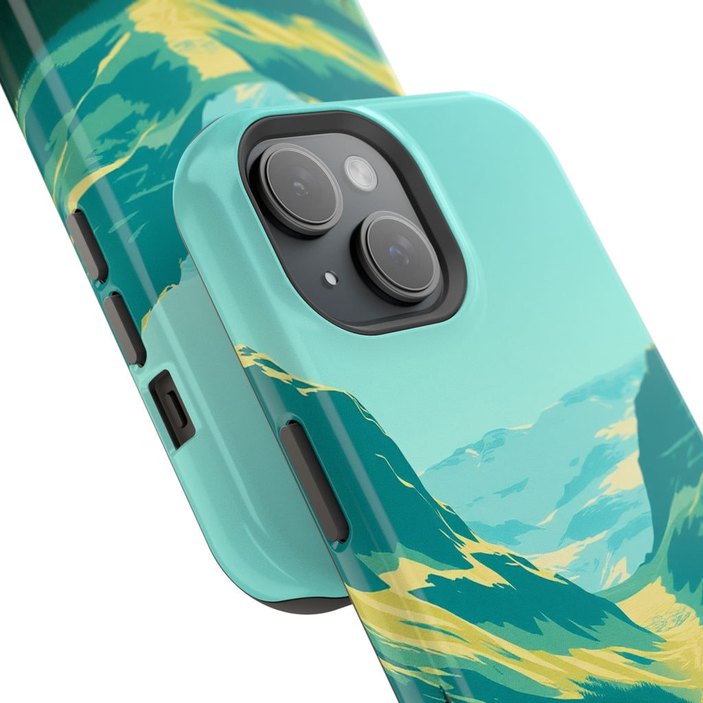 iPhone Radiant Glacier Lake Design Bold Modern Everyday Snap Case · iPhone Case