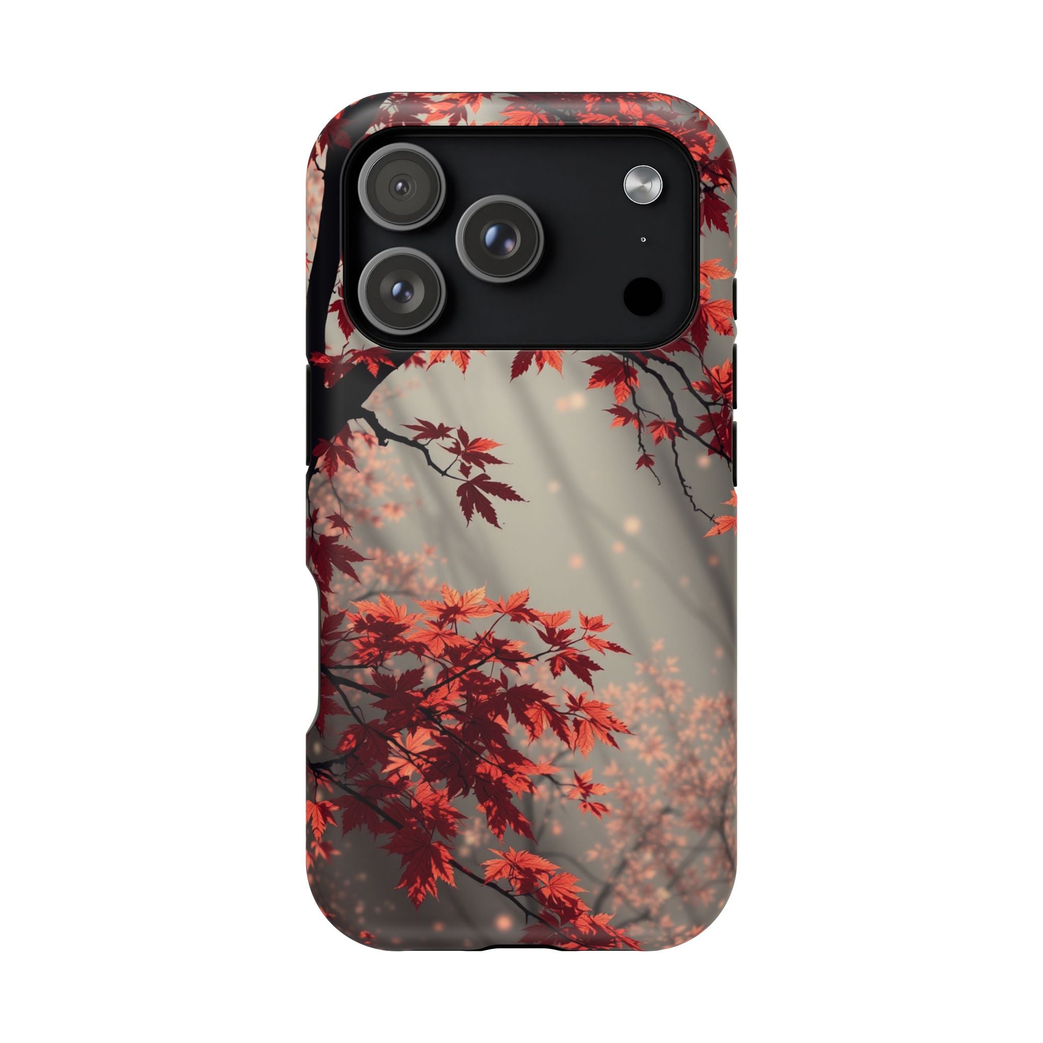 iPhone Charcoal And Copper Autumn Maple Slim Everyday iPhone 17 · iPhone Case