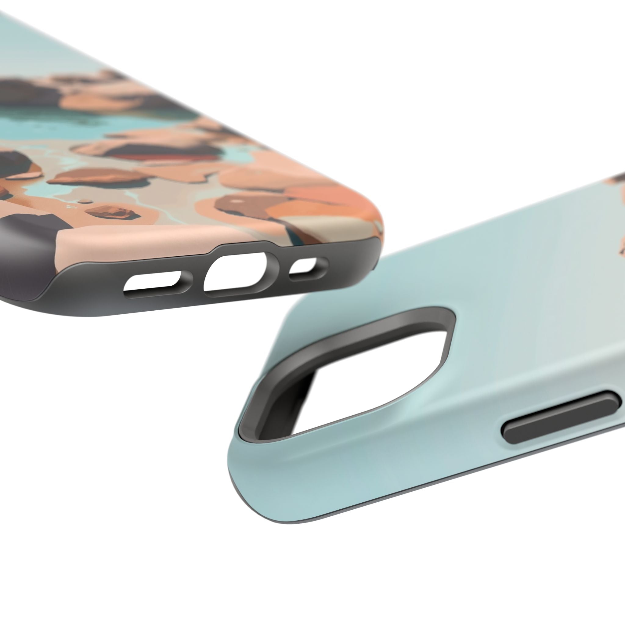 iPhone Tidal Pool Oil Painting Impressionist Slim iPhone Everyday · iPhone Case