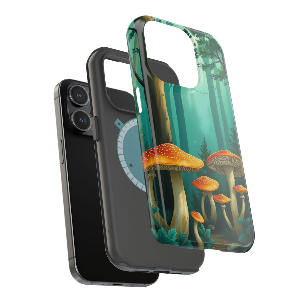 iPhone Mushroom Forest Oil Painting Impressionist iPhone Clean Minimal · iPhone