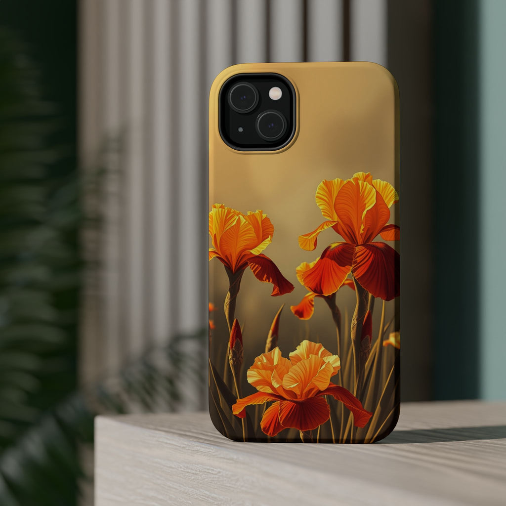 iPhone Iris Garden Gold Foil Luxury Slim Everyday Designer Case · iPhone Case