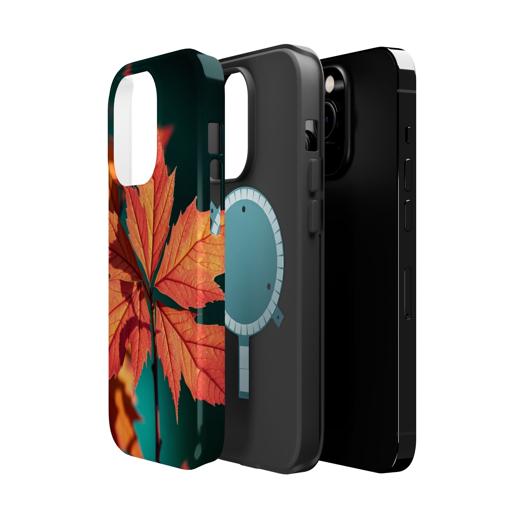 iPhone Autumn Maple Electric Art 15 Slim Everyday Designer Case · iPhone Case