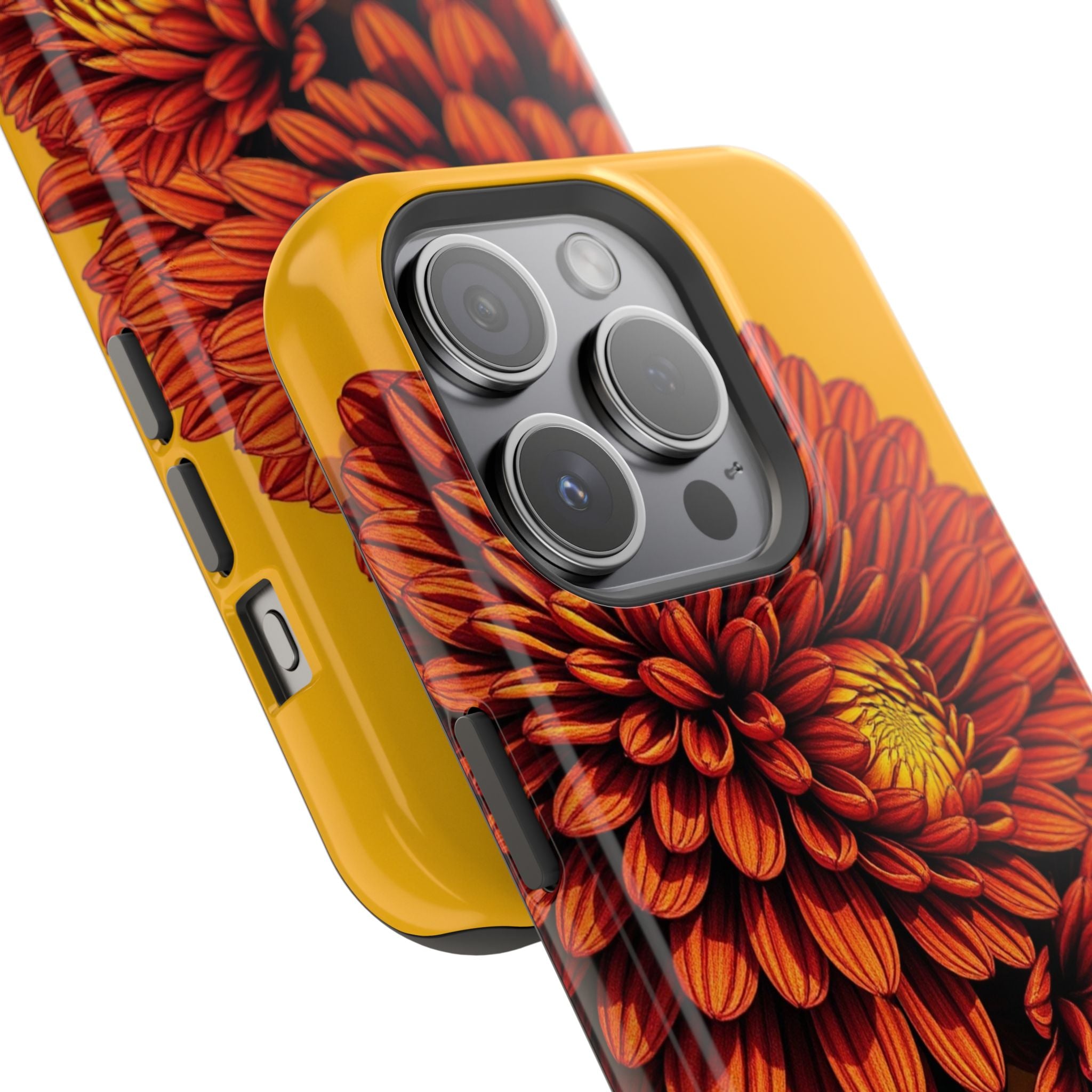 iPhone Mustard And Rust Ranunculus Stack Slim Everyday iPhone 14 · iPhone Case