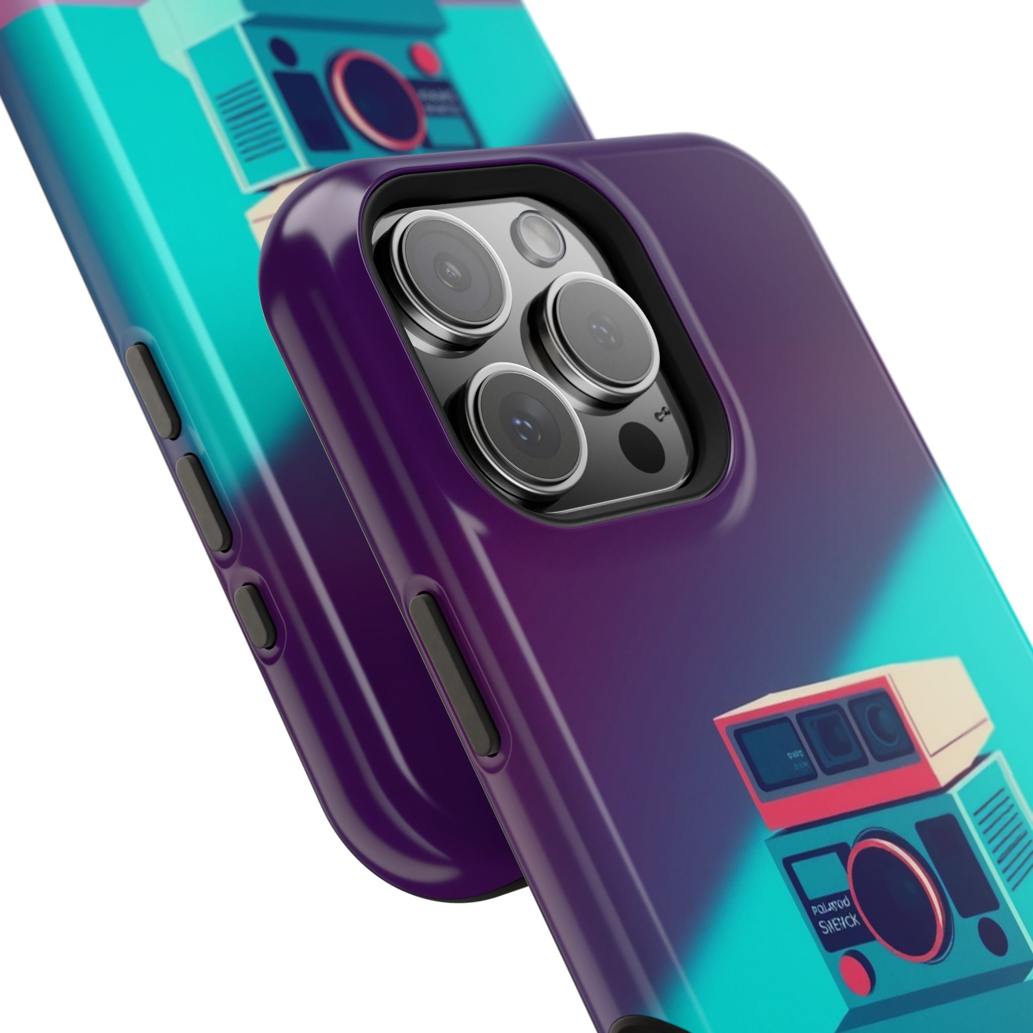 iPhone Polaroid Stack Memory Pop Art Bold Slim Everyday Designer Case · iPhone C
