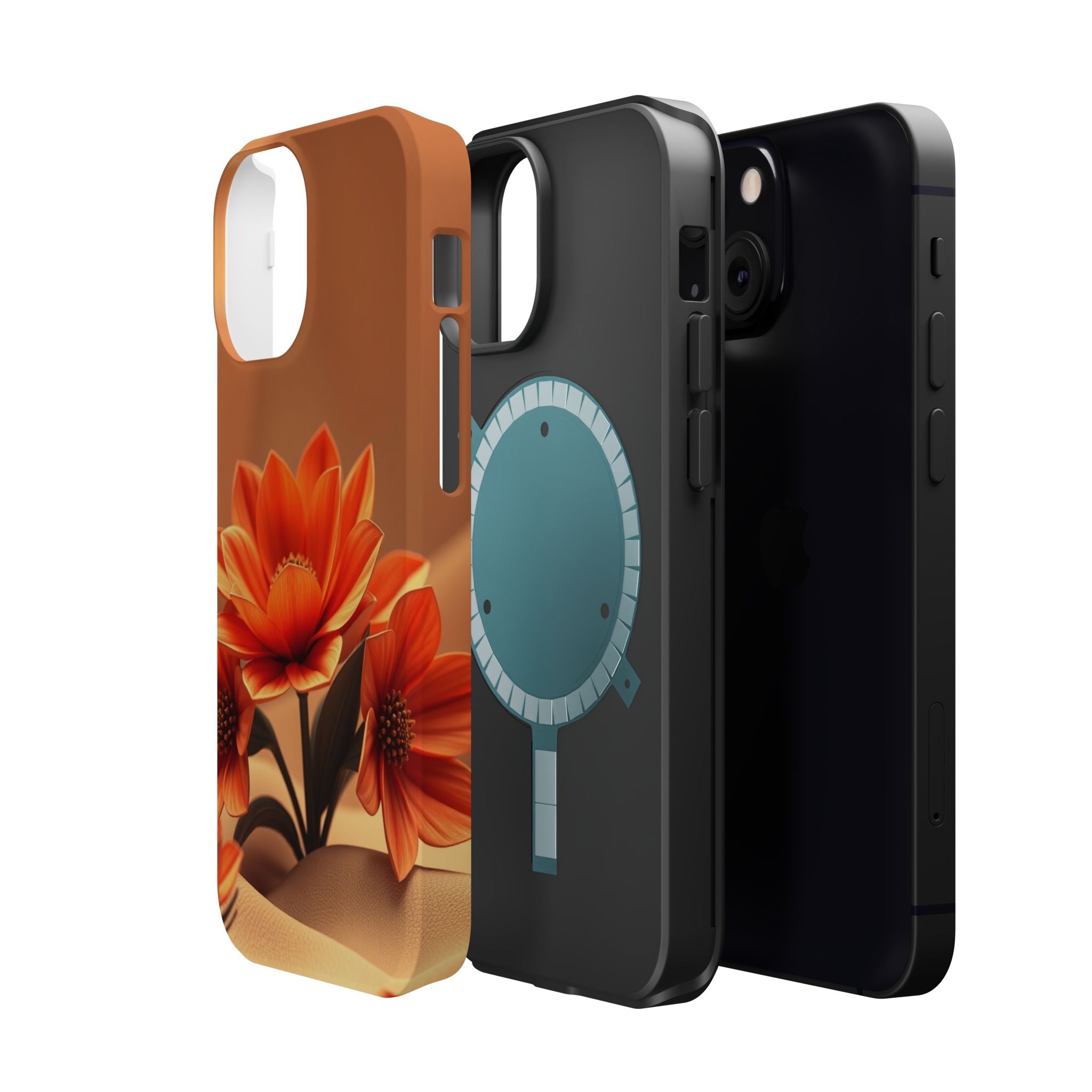 iPhone Floral Geometric 3D Digital Bold Modern Everyday Snap Case · iPhone Case