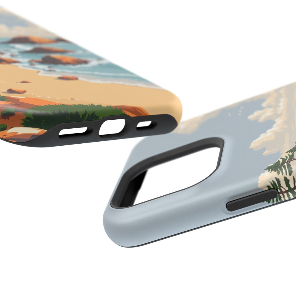 iPhone Mustard And Rust Pebble Beach Slim Everyday Designer Case · iPhone Case