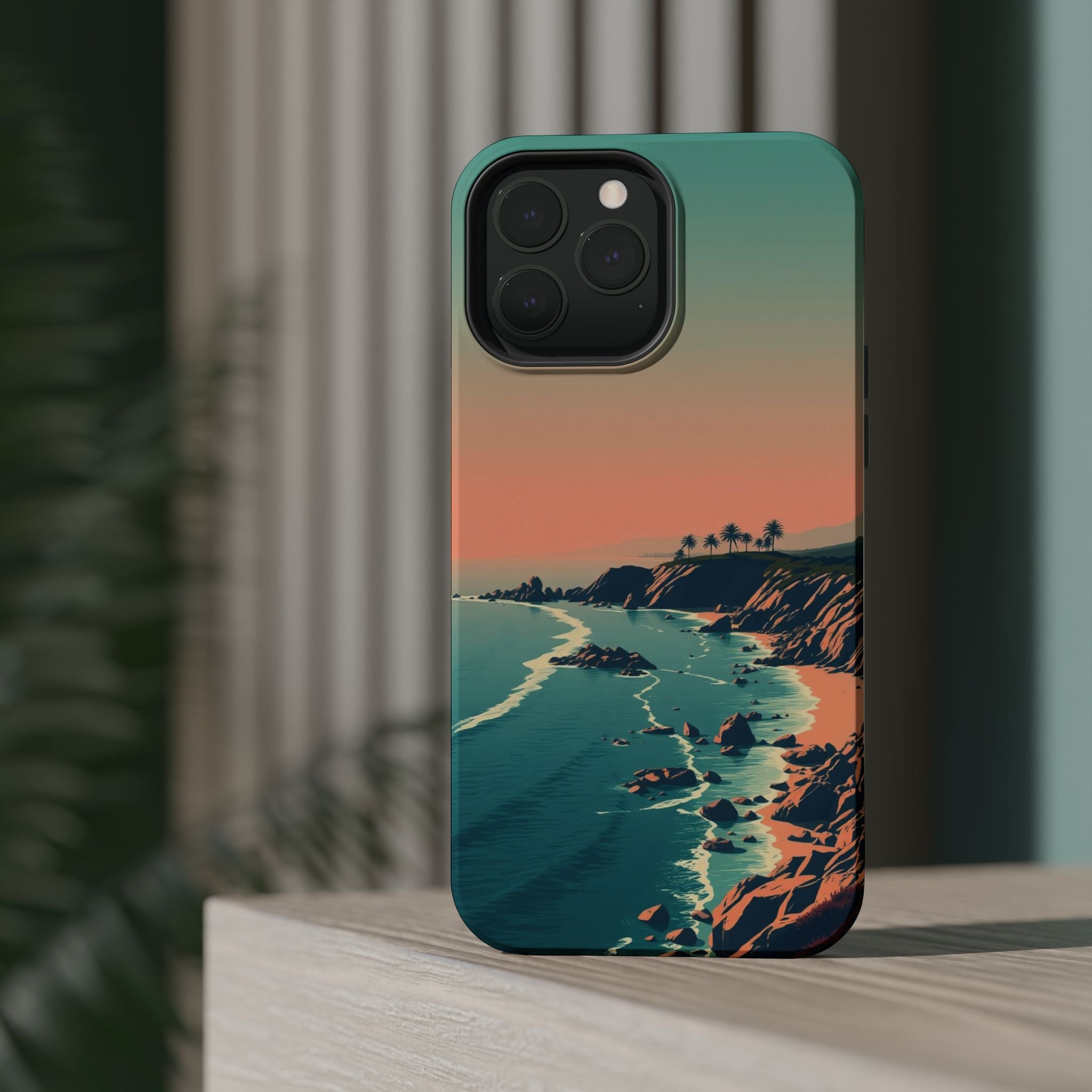 iPhone Radiant Pebble Beach Design Bold Modern Everyday Snap Case · iPhone Case