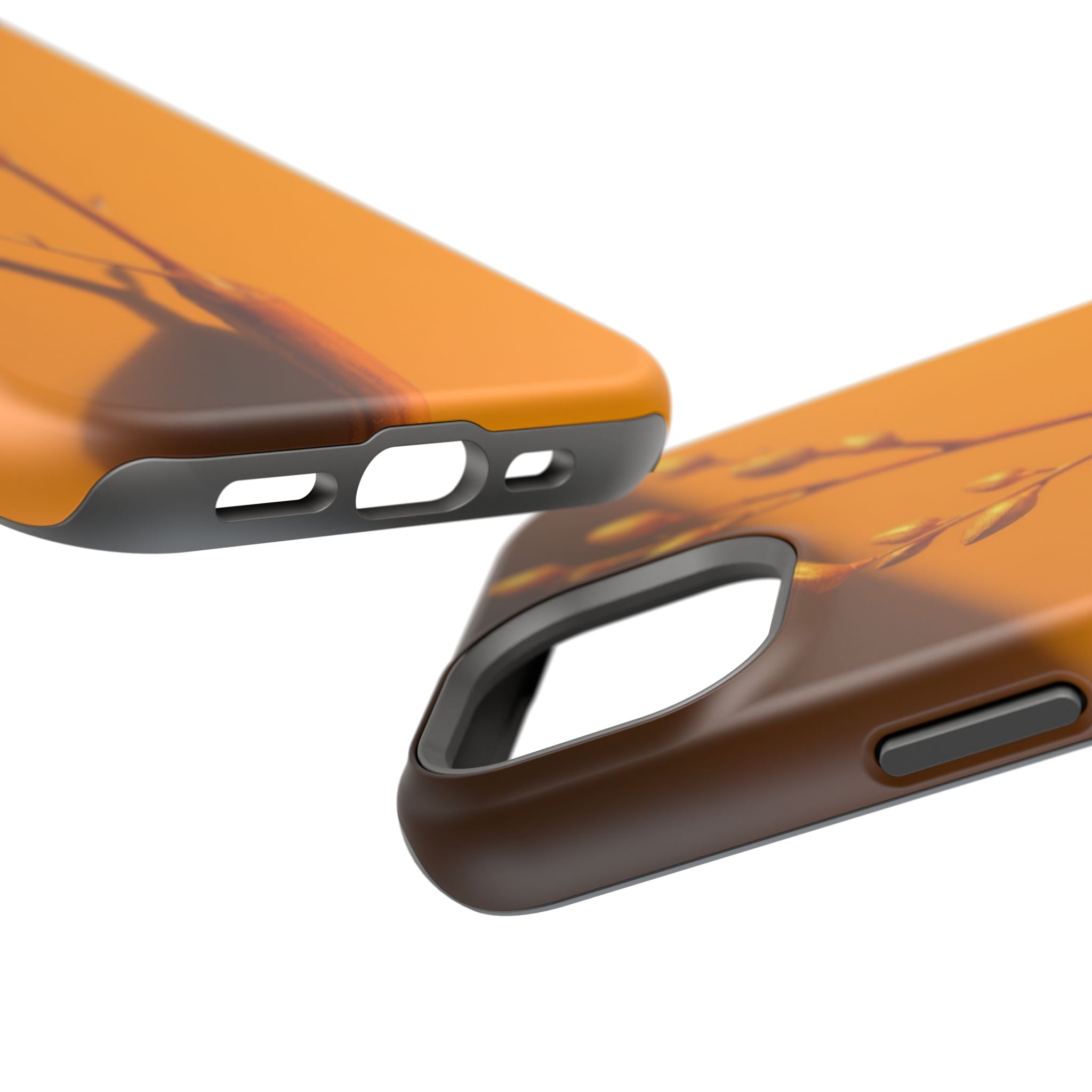 iPhone Mustard And Rust Minimalist Stem Slim Everyday iPhone Designer · iPhone C