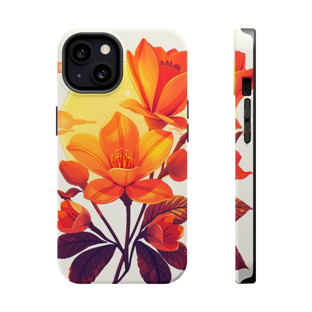 iPhone Dreamy Neon Floral Design Bold Modern Everyday Snap Case · iPhone Case