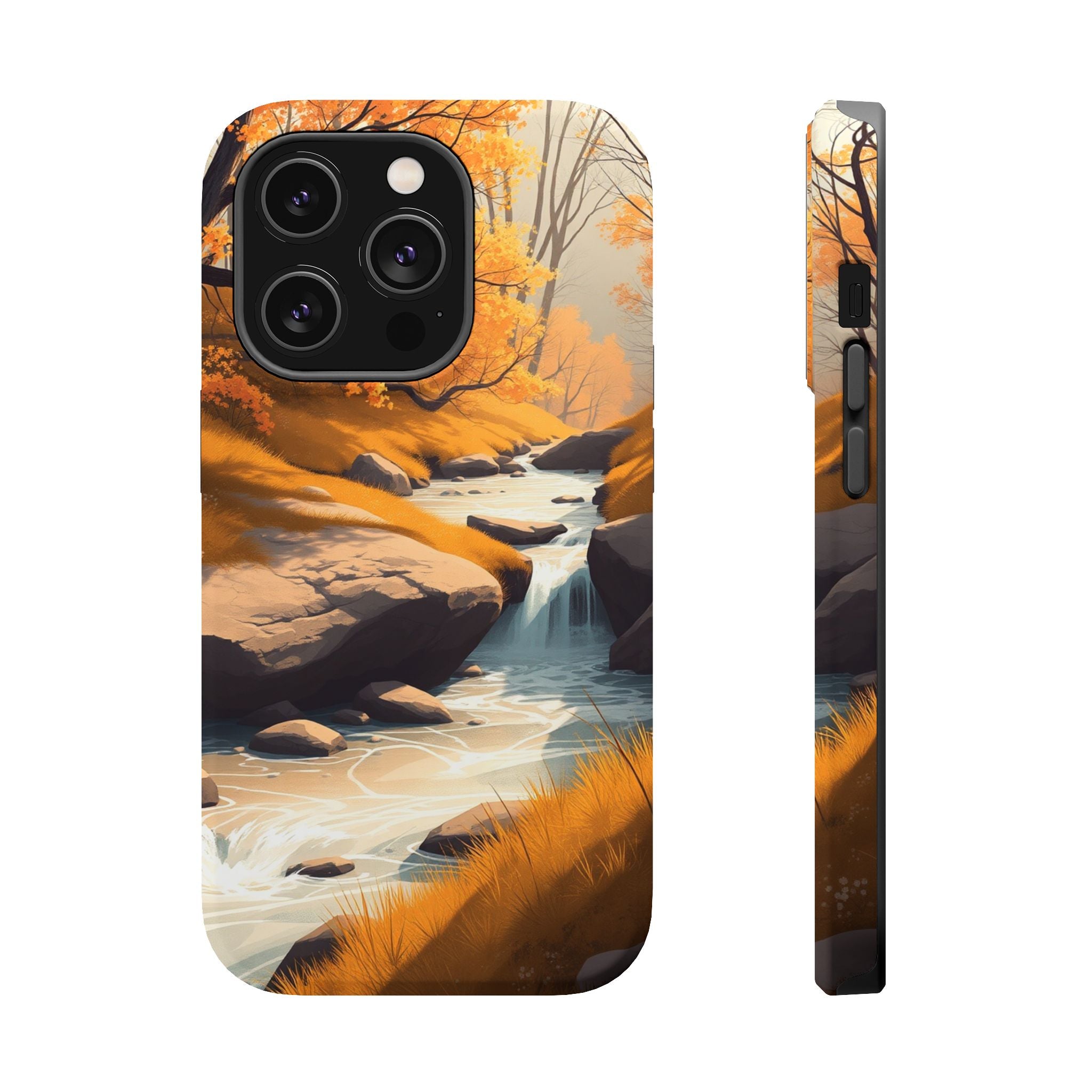 iPhone Mustard And Rust Spring Creek Slim Everyday Designer Case · iPhone Case