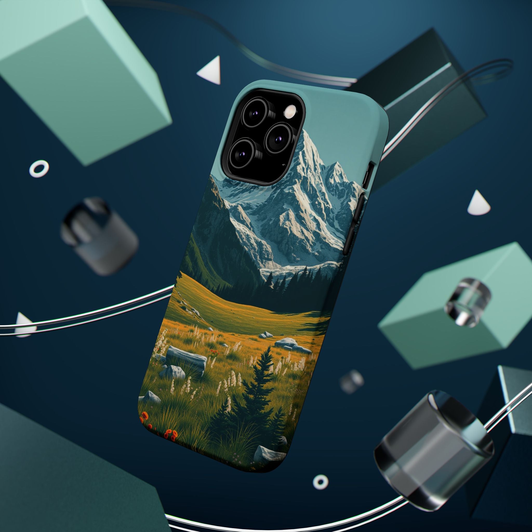 iPhone Alpine Meadow Bold Art 19 Bold Modern Everyday Snap Case · iPhone Case