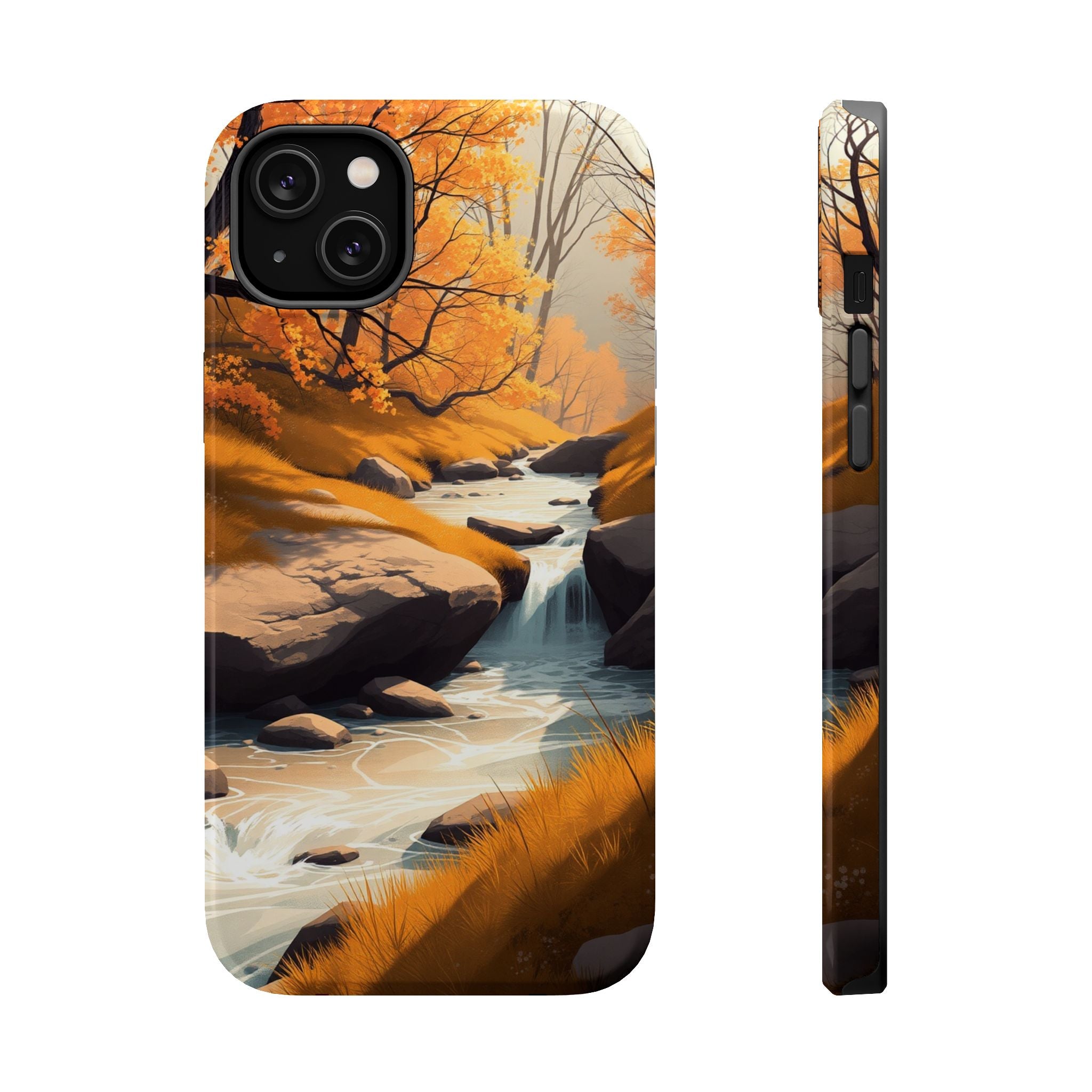 iPhone Mustard And Rust Spring Creek Slim Everyday Designer Case · iPhone Case