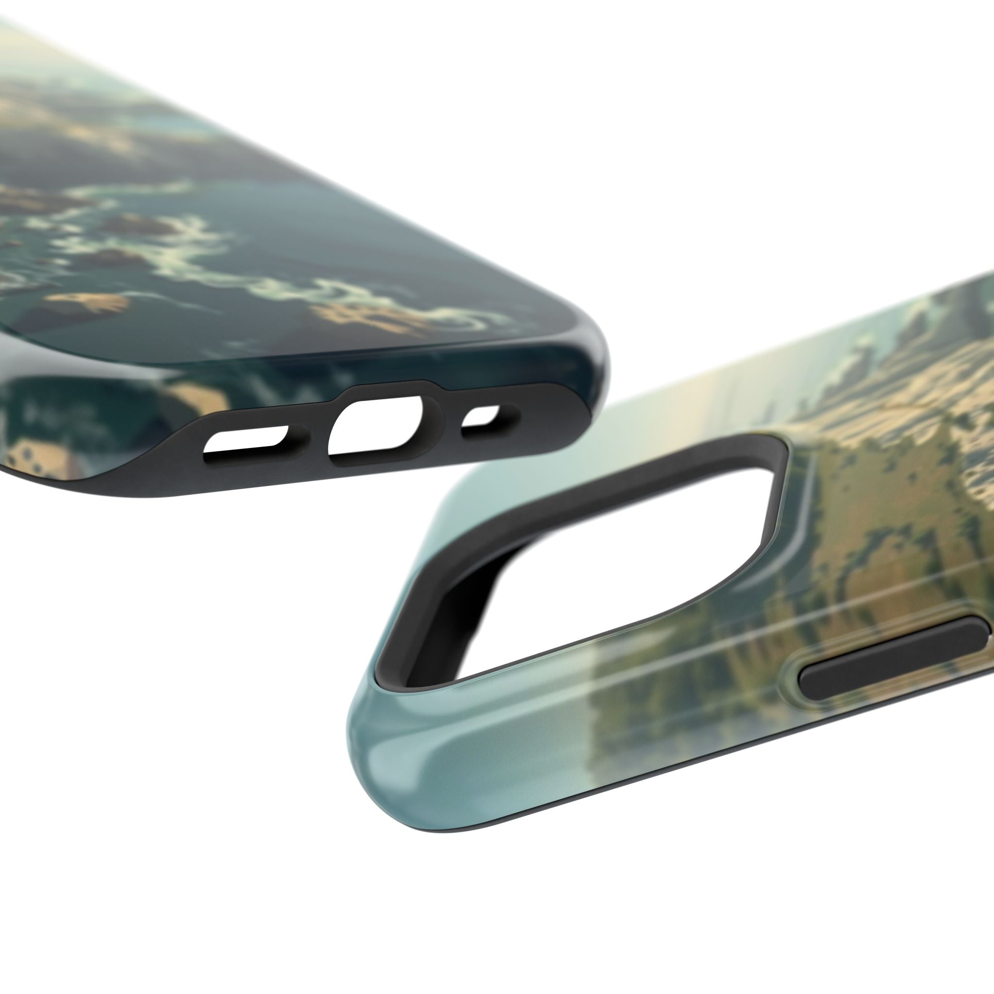 iPhone Shoreline Aerial Mystic Art Bold Modern Everyday Snap Case · iPhone Case