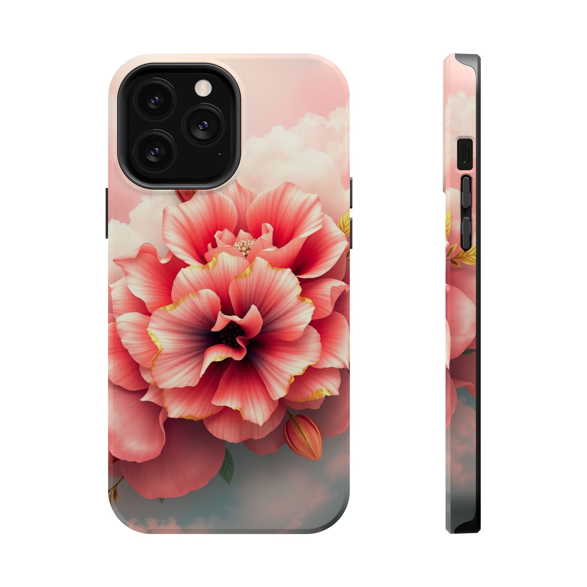 iPhone Pastel Floral Cloud Gold Foil Luxury Slim iPhone Everyday · iPhone Case