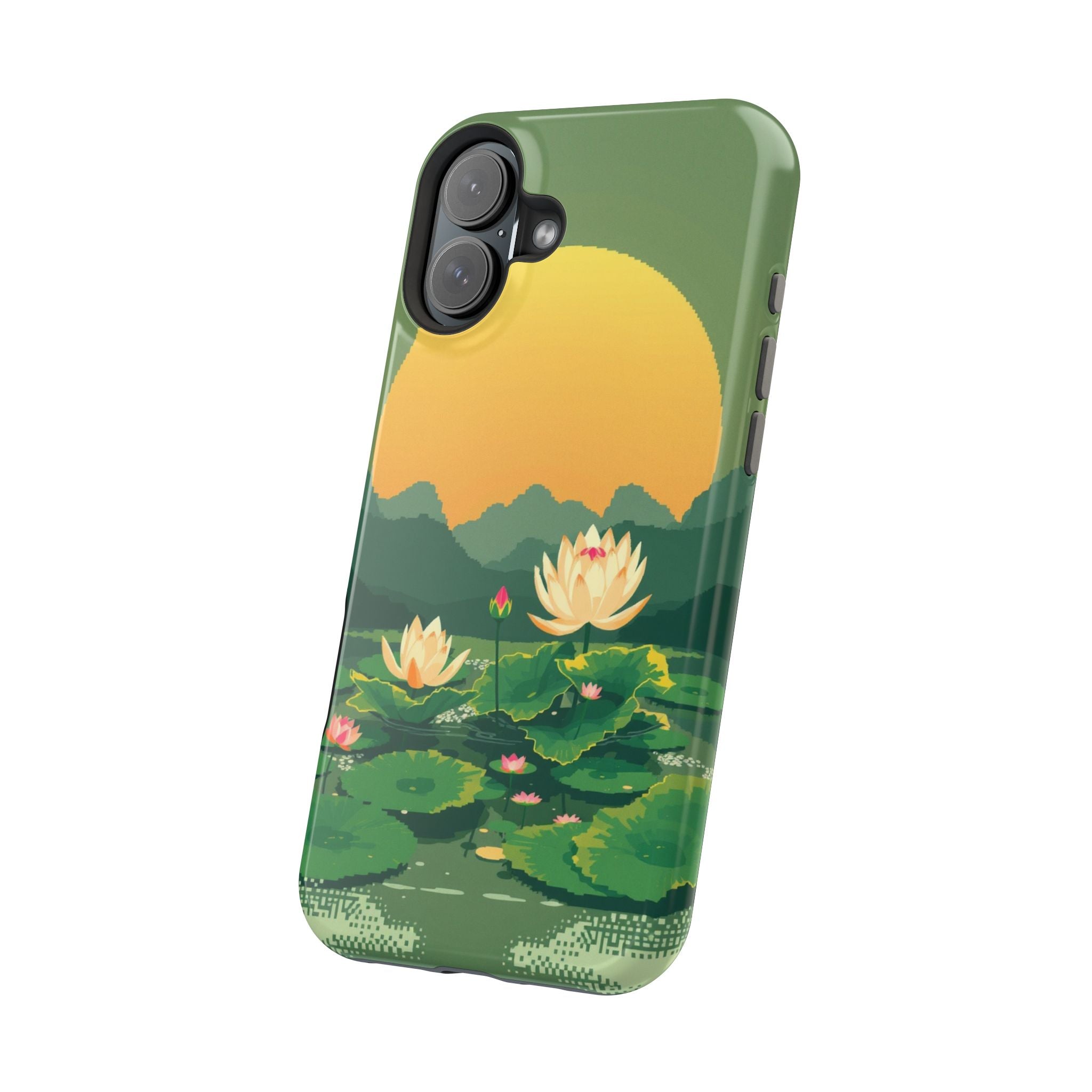 iPhone Lotus Pond Enchanted Art Slim Everyday Designer Case · iPhone Case
