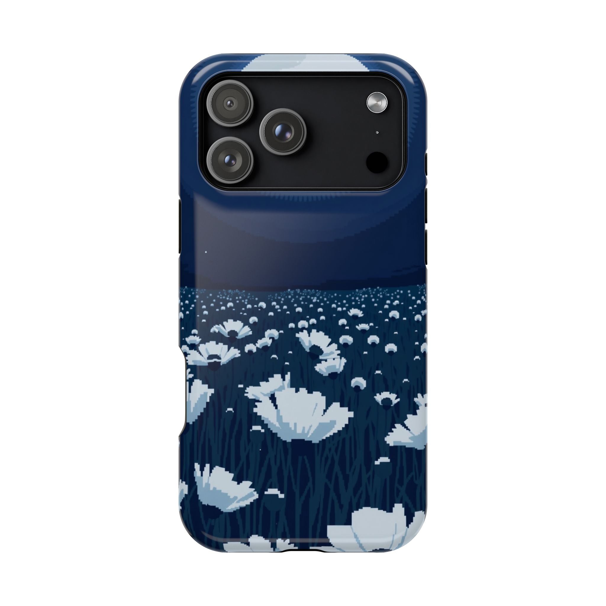 iPhone Poppy Field Pixel Art -Bit Bold Modern Everyday Snap Case · iPhone Case