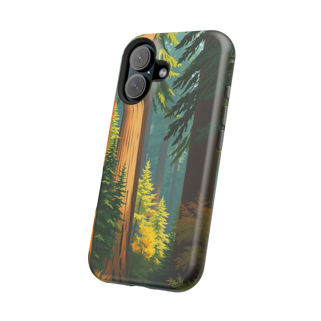 iPhone Redwood Forest Oil Painting Impressionist Clean iPhone Minimal · iPhone C