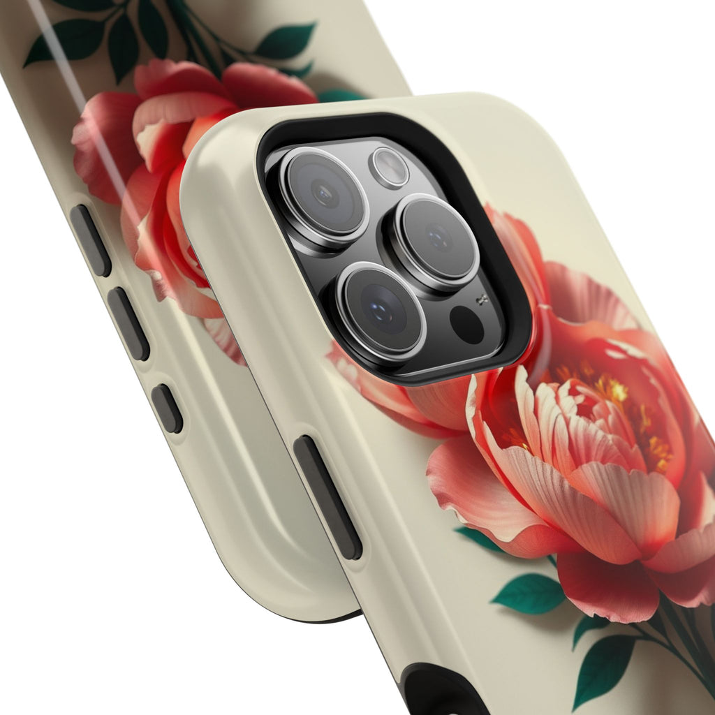 iPhone Emerald Green And Gold Peony Bouquet Slim iPhone Everyday · iPhone Case
