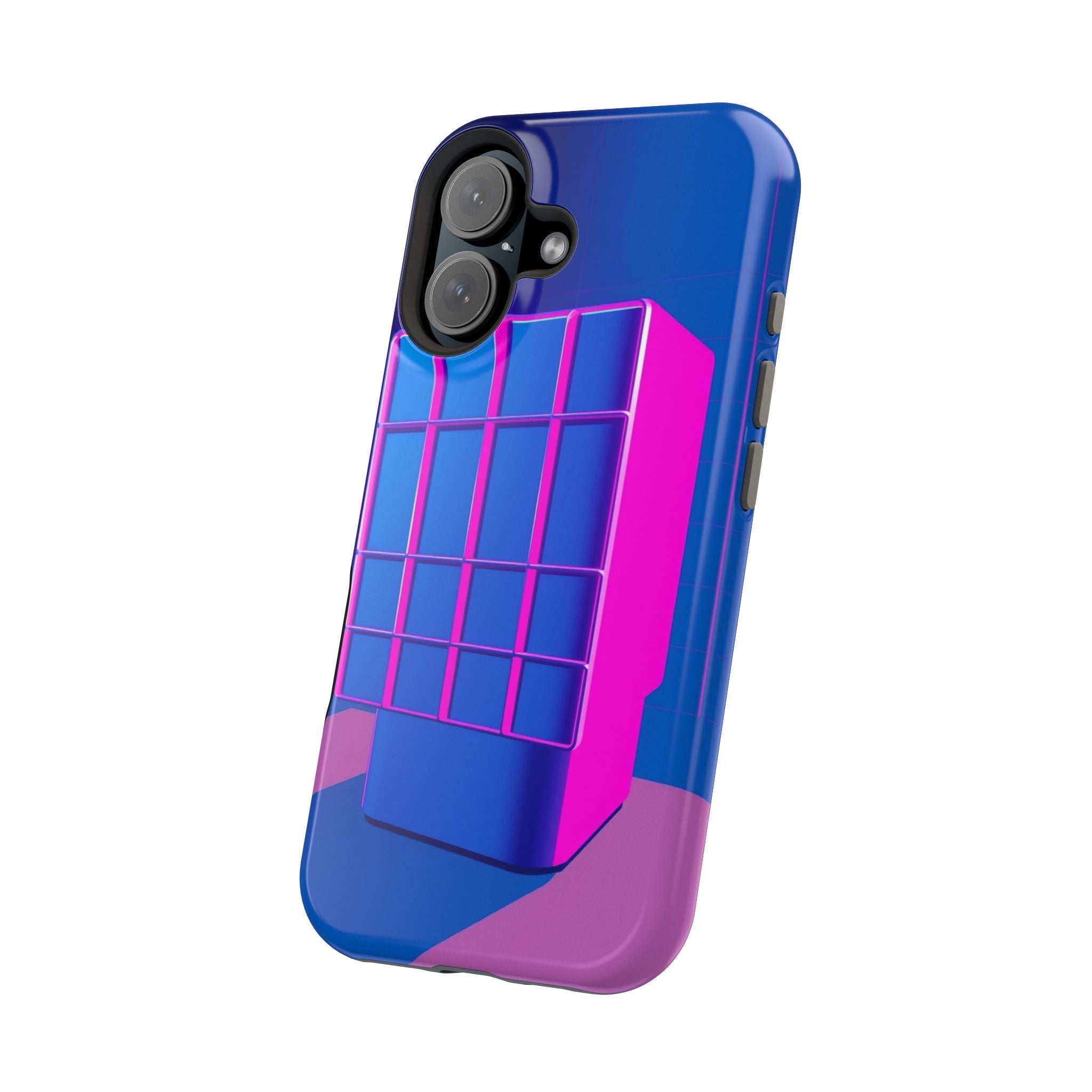 iPhone Earthy 80s Grid Synthwave Design Slim Everyday Designer Case · iPhone Cas