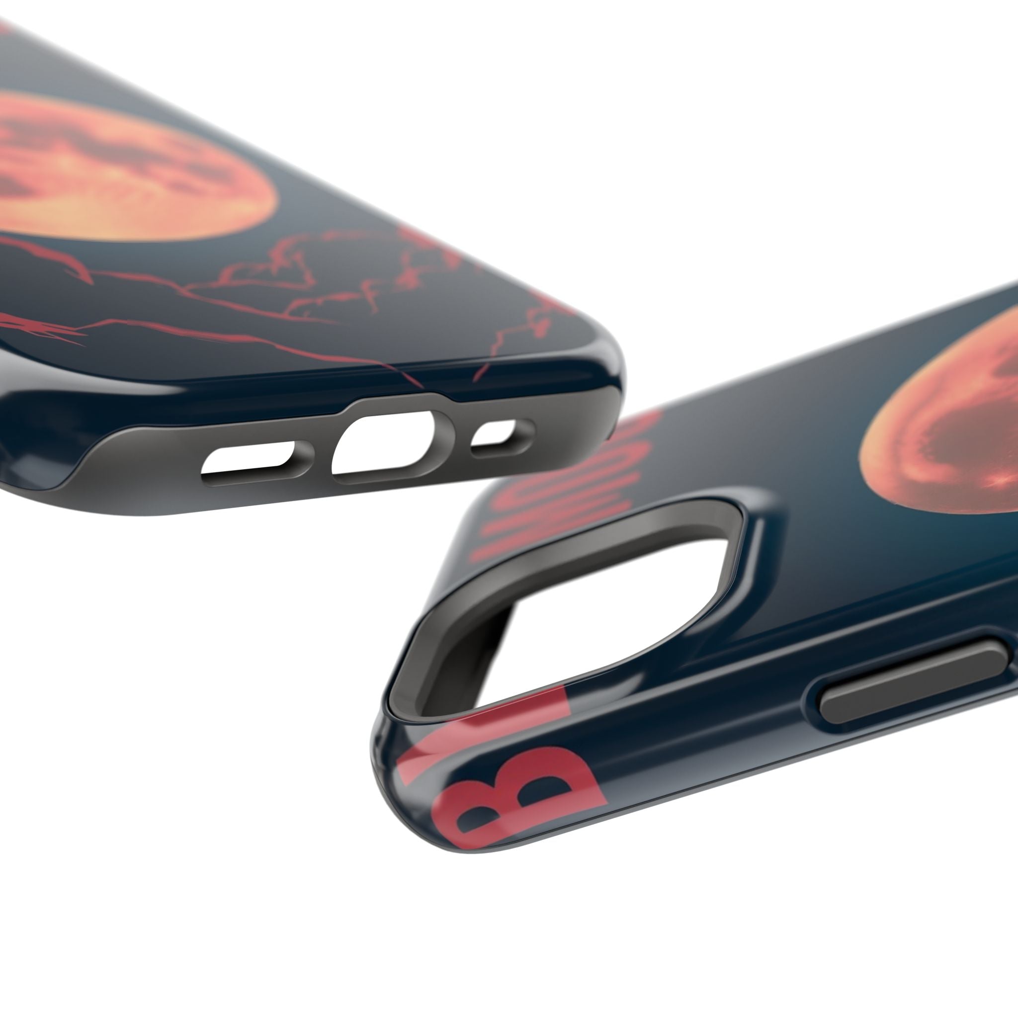iPhone Blood Moon Rise Vintage Retro Poster Slim Everyday Designer Case · iPhone