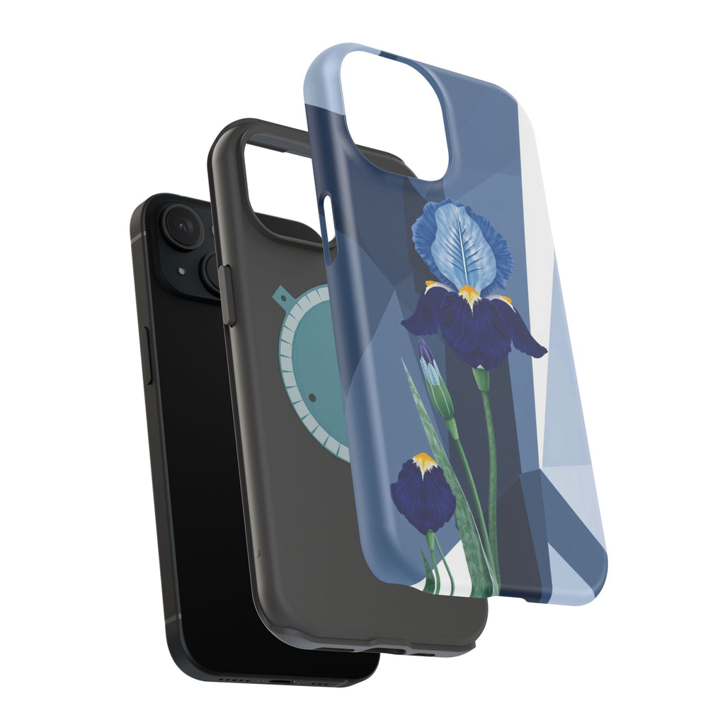 iPhone Earthy Iris Garden Design Bold Modern Everyday Snap Case · iPhone Case