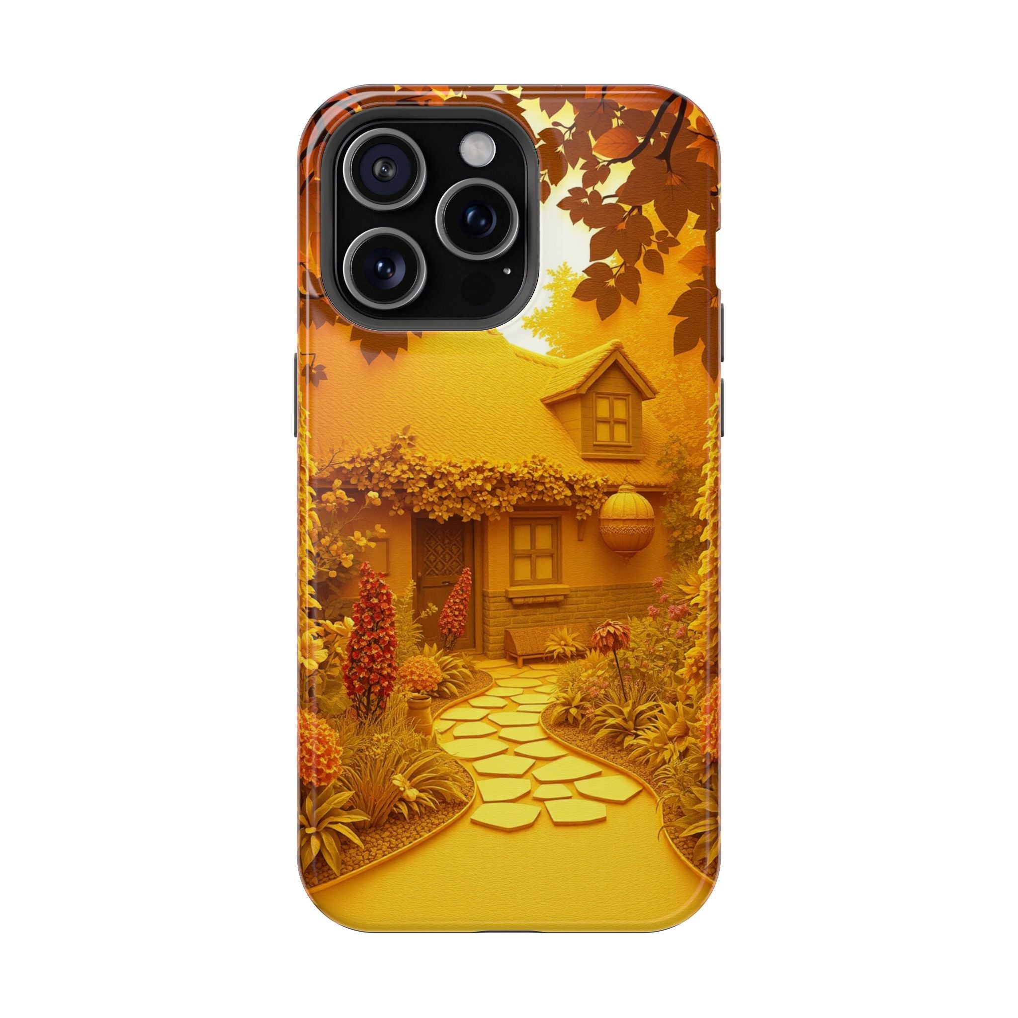iPhone Vibrant Cottage Garden Design Slim Everyday Designer Case · iPhone Case