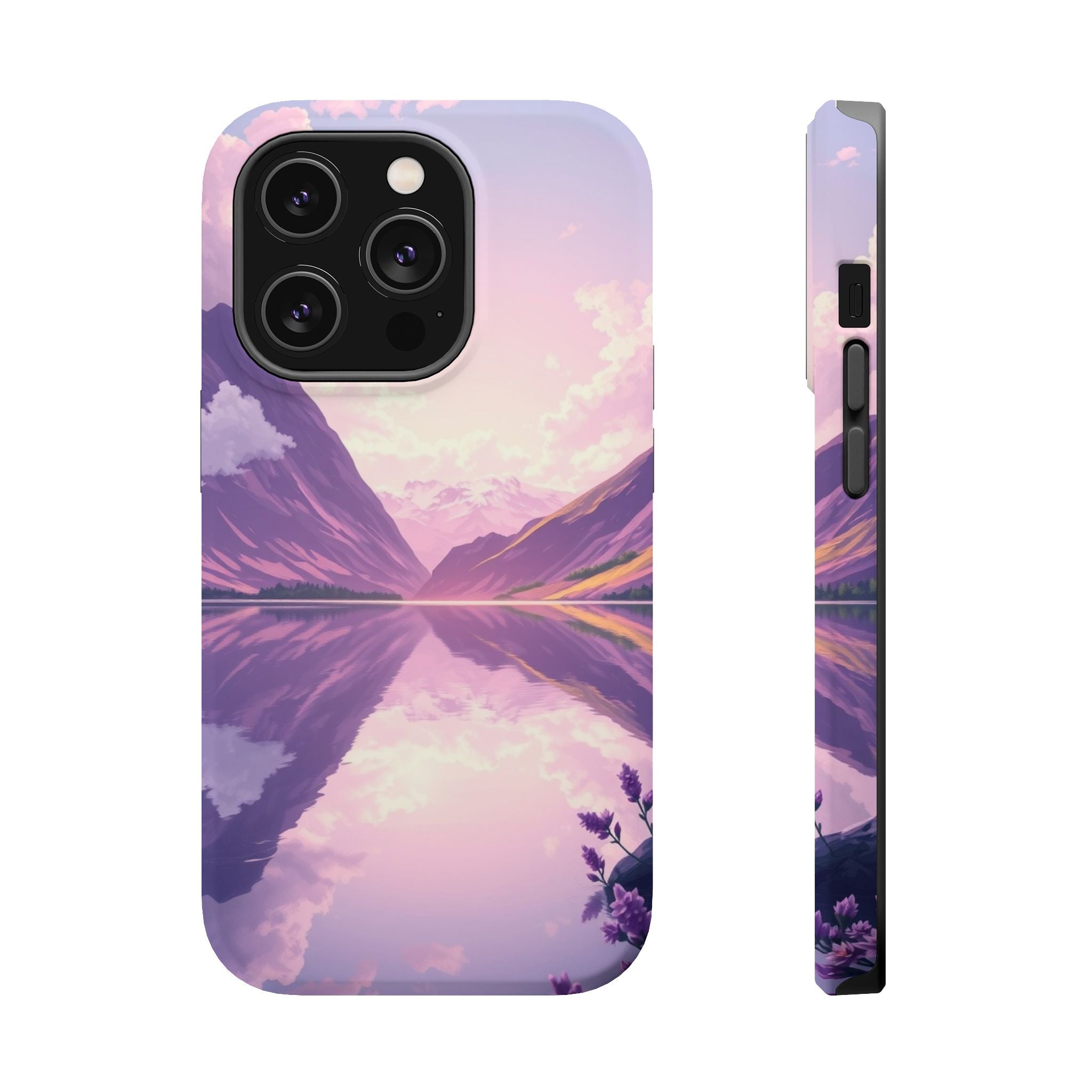 iPhone Lavender And Pearl Fjord Reflection Slim iPhone Everyday · iPhone Case