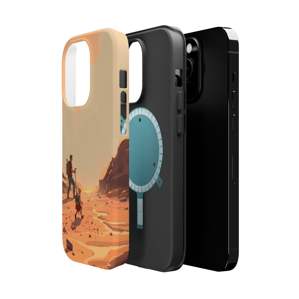 iPhone Burnt Orange And Sand Barely Surviving Slim Everyday Designer Case · iPho