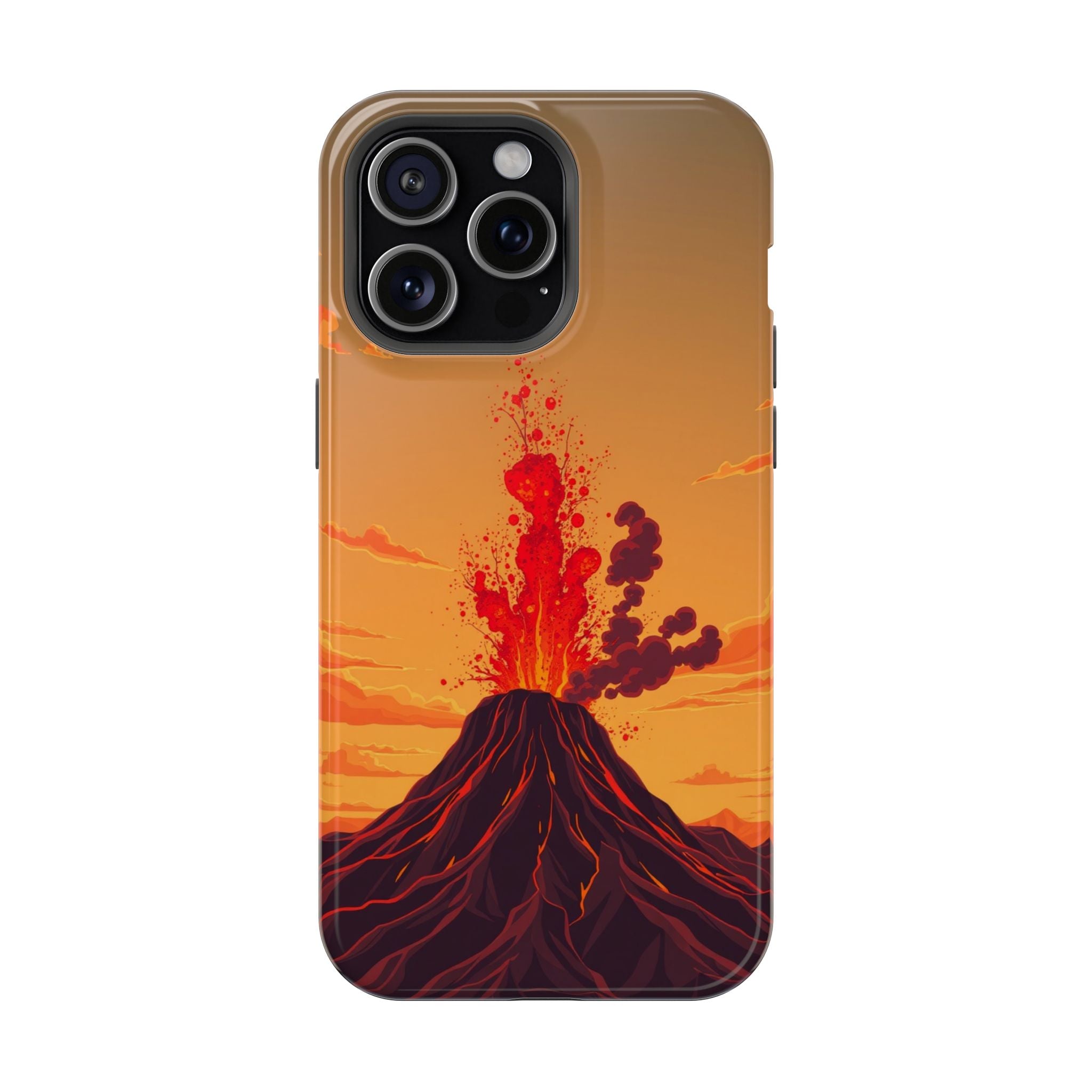 iPhone Sunset Amber And Peach Volcanic Eruption Soft iPhone Finish · iPhone Case