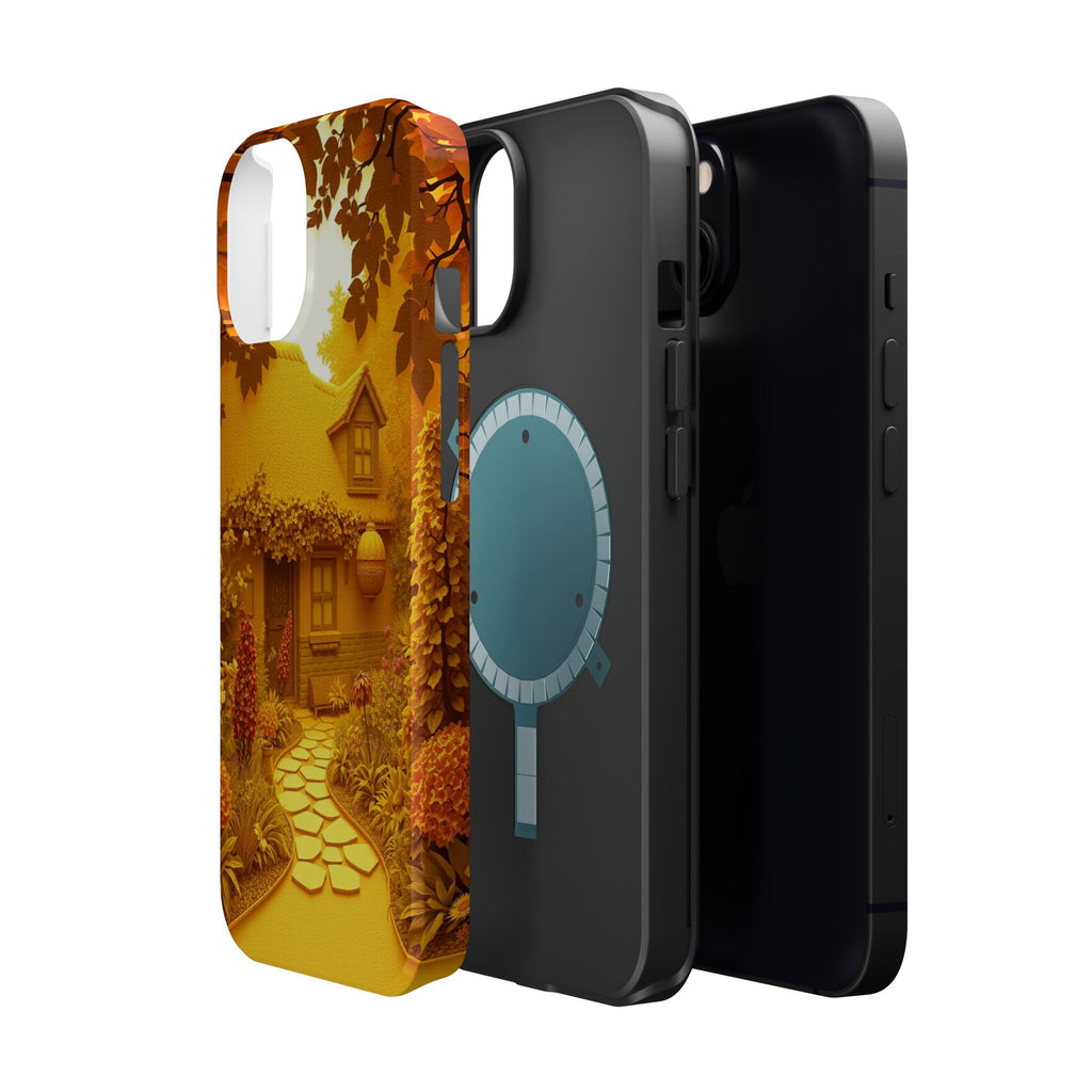 iPhone Vibrant Cottage Garden Design Slim Everyday Designer Case · iPhone Case
