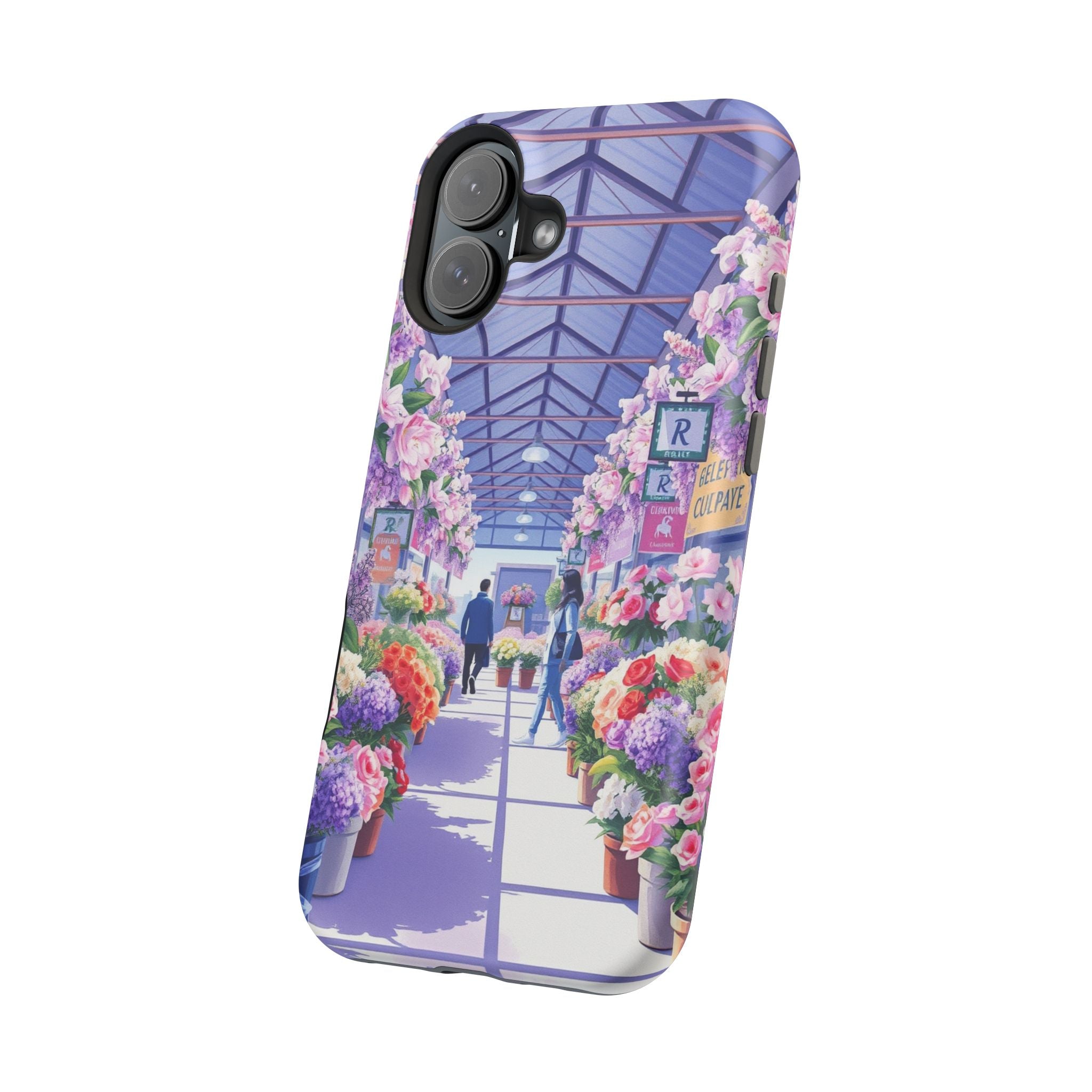 iPhone Flower Market Cinematic Art Clean Minimal Snap Cas Slim Snap Case · iPhon