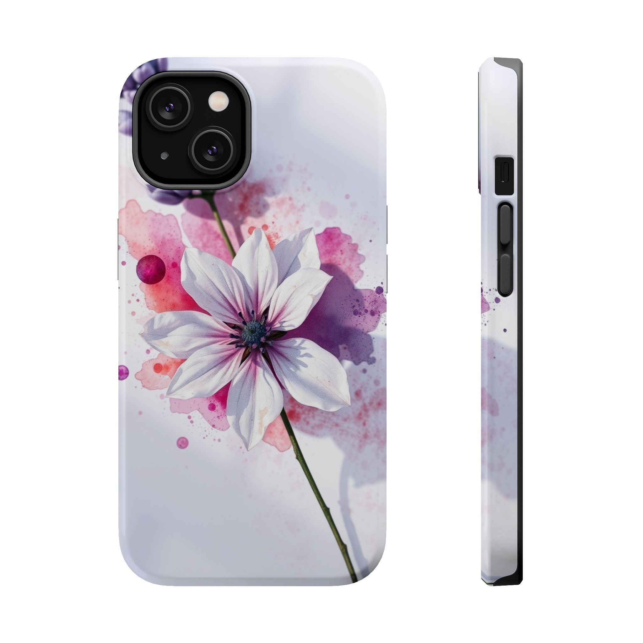 iPhone Floral Watercolor Splash Bold Art Slim Everyday iPhone 15 · iPhone Case